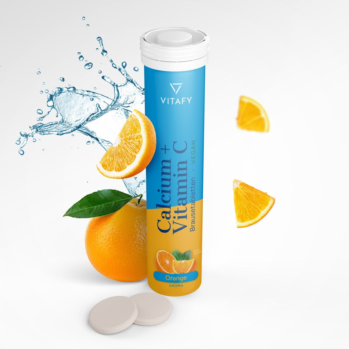 Calcium + Vitamin C - Orange (20 Brausetabletten) - 6er Pack