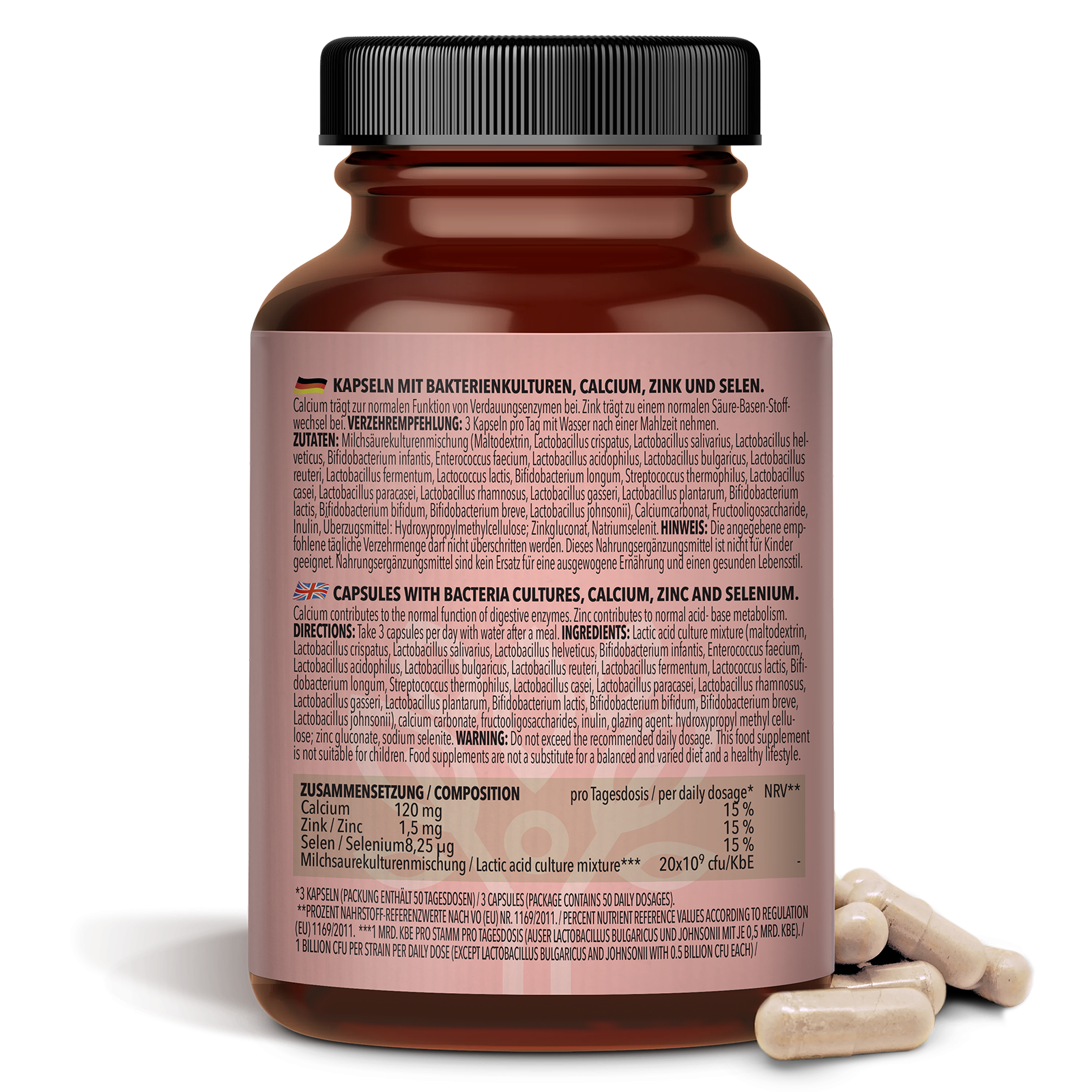 Flora Complex / Komplex (150 Kapseln) (21 Bacteria Cultures 20 Billion CFU)