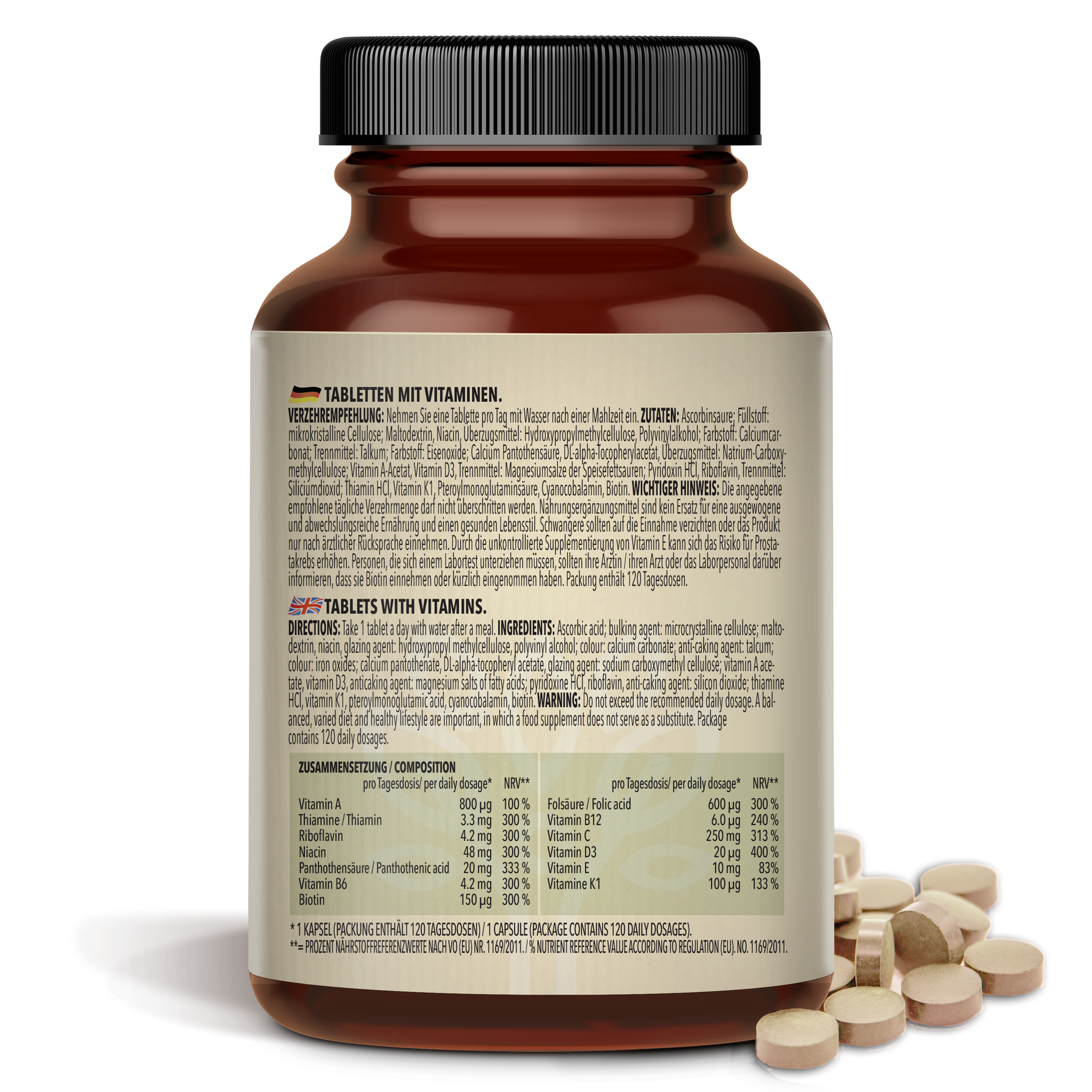 Multi-Vitamin A-Z (120 Tabletten)