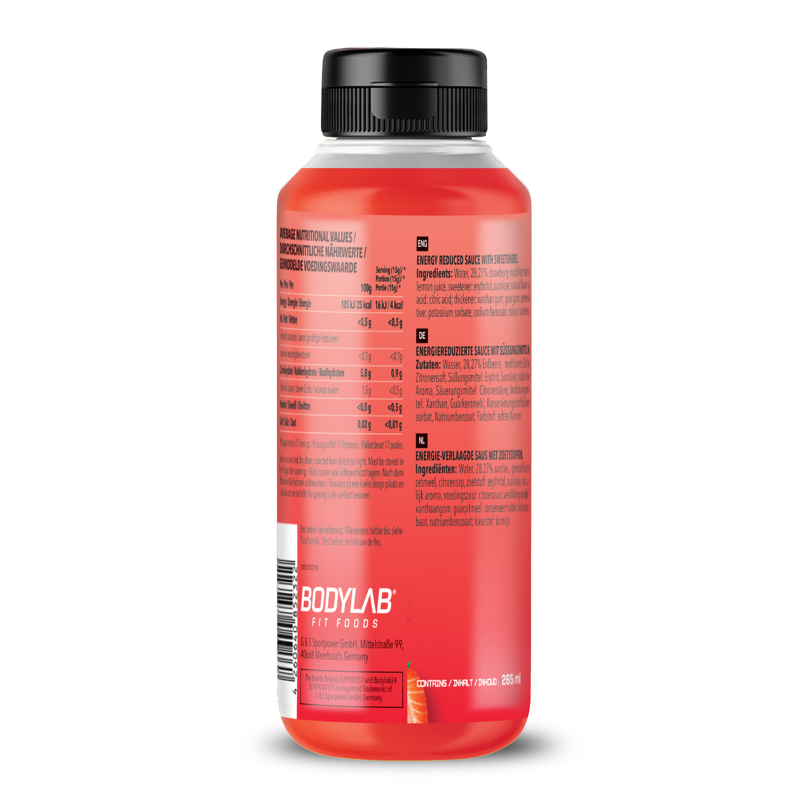 Zero Sauce (265ml) Erdbeere
