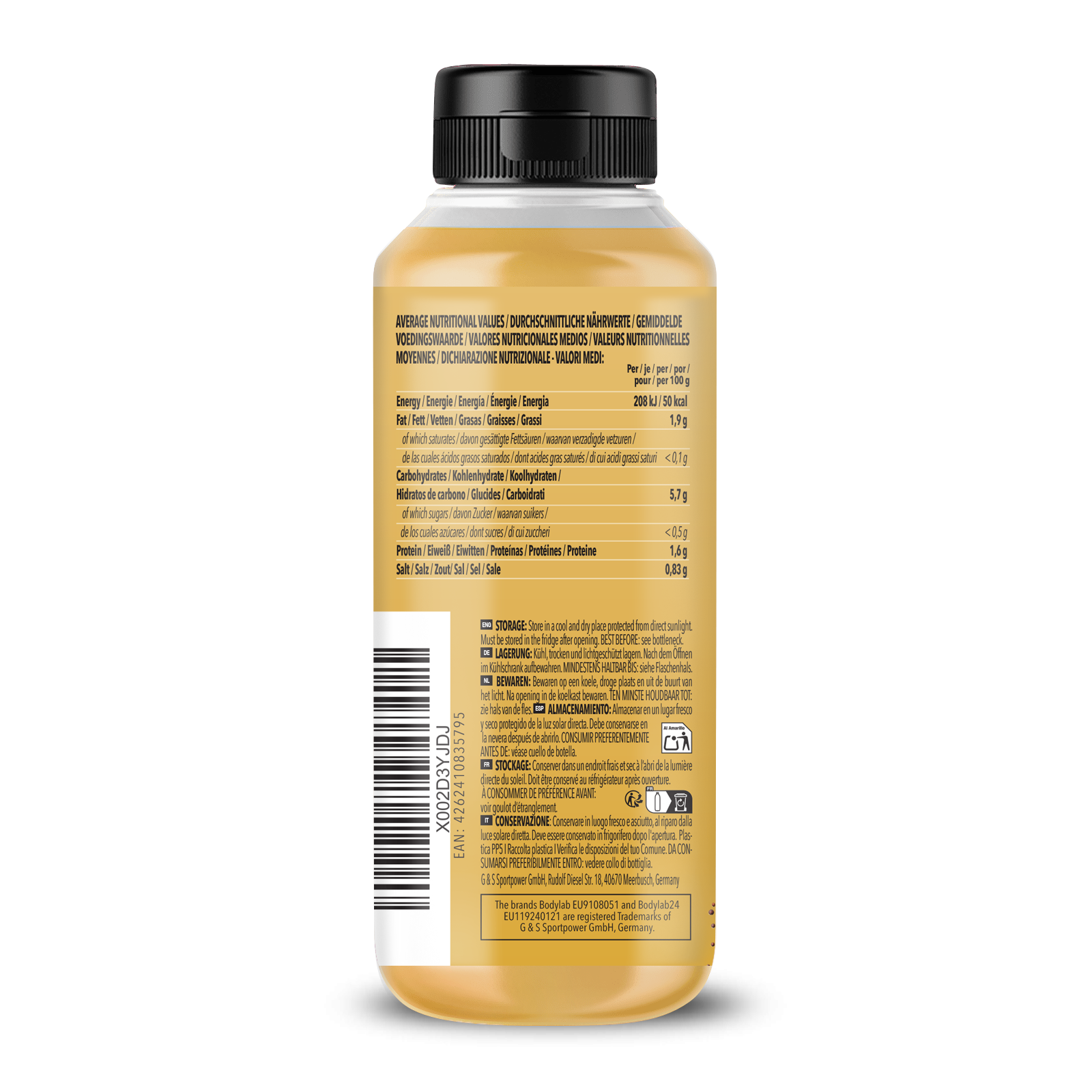 Zero Sauce (265ml) Süßer Senf