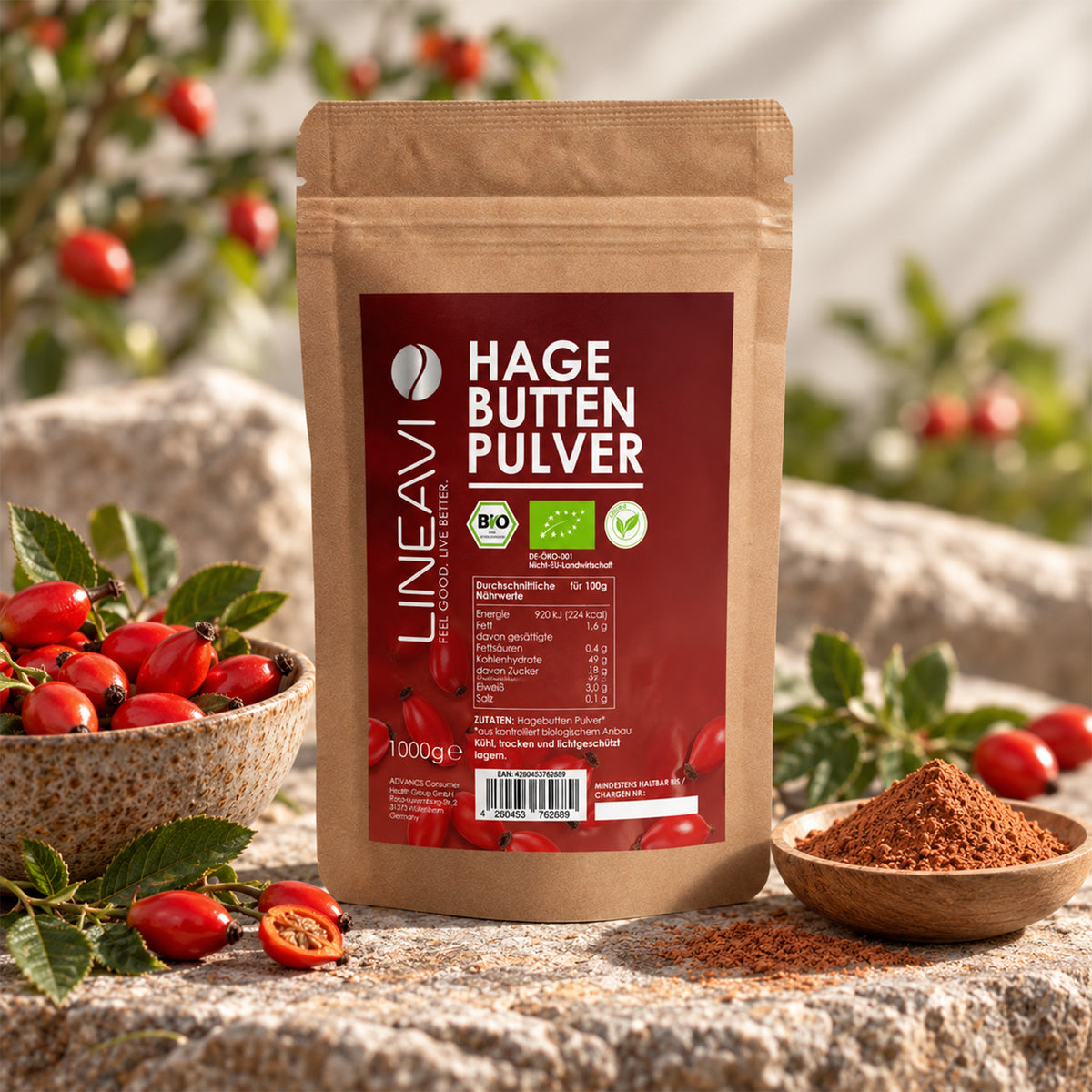 Bio Hagebuttenpulver (1000g)