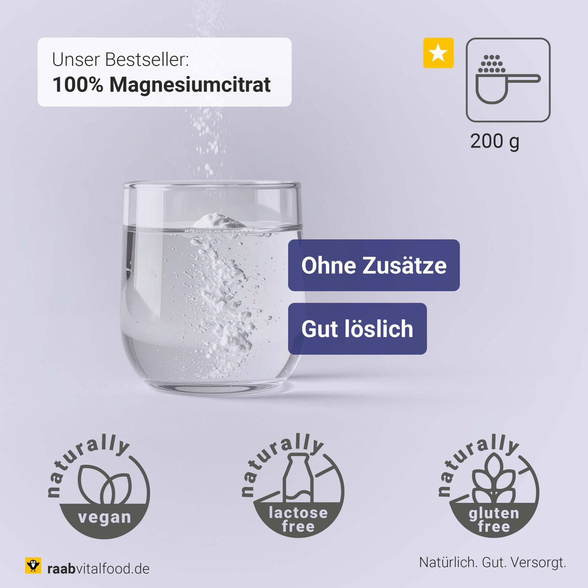 Magnesiumcitrat Pulver (200g)