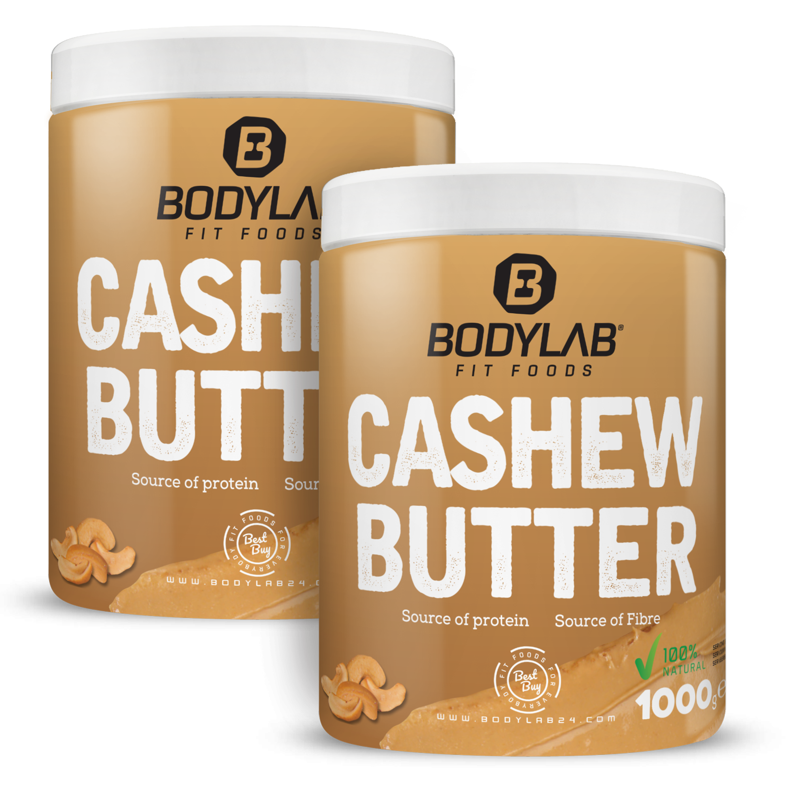 2 x 100% Cashew Butter (2 x 1000g)