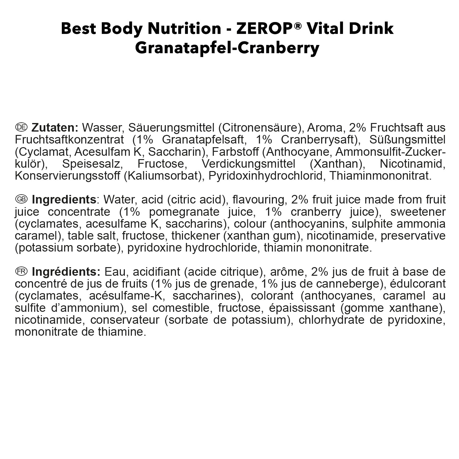 #Geschmack_Pomegranate Cranberry