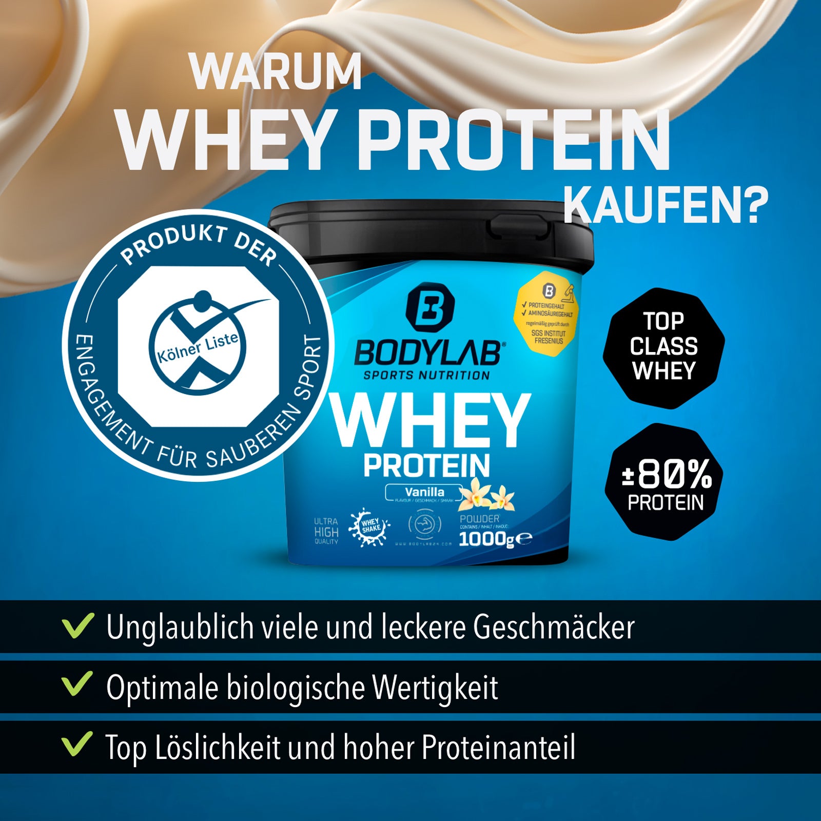 4x Whey Protein (4x1000g)