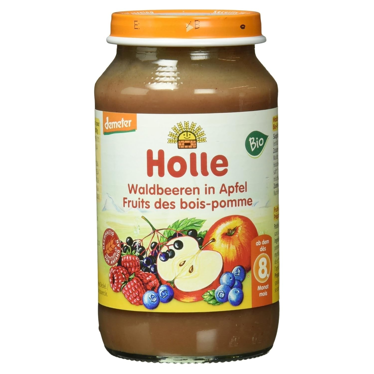 Waldbeeren in Apfel - 220g - Demeter ab dem 8. Monat