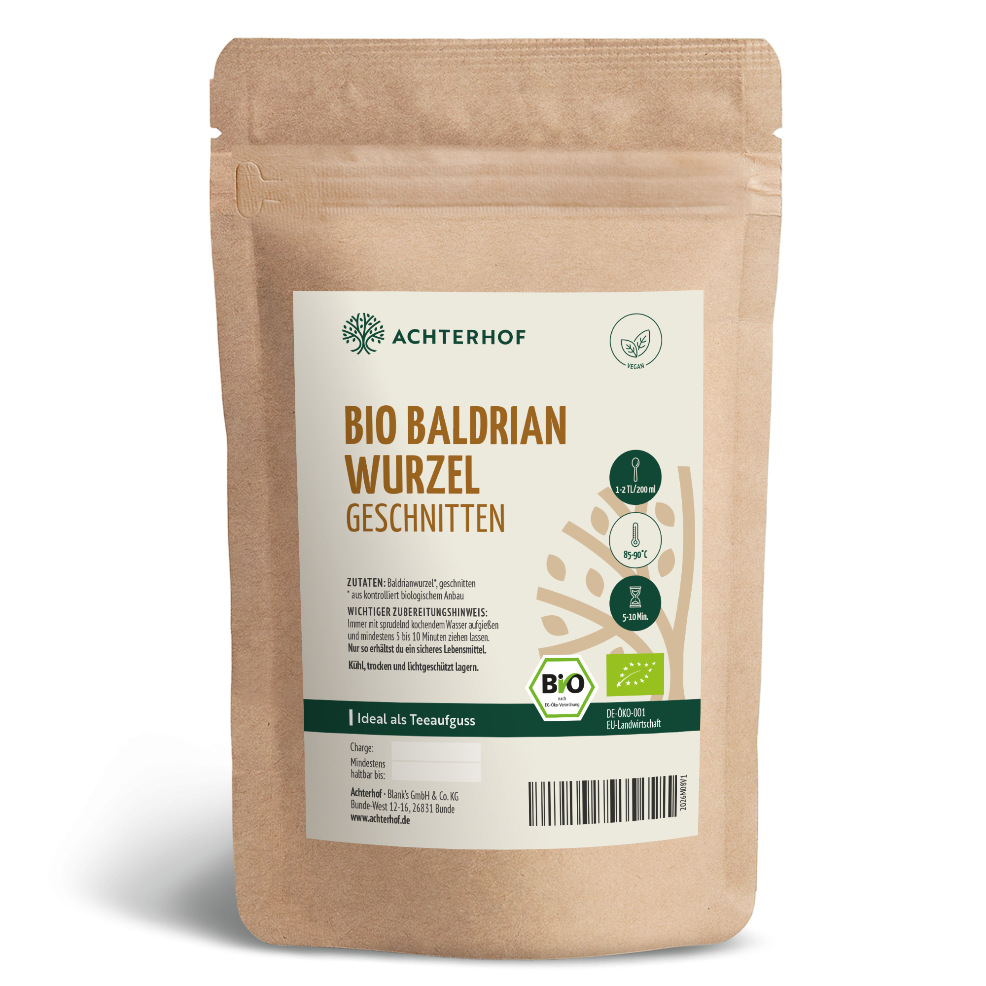 Baldrianwurzel geschnitten Bio (500g)