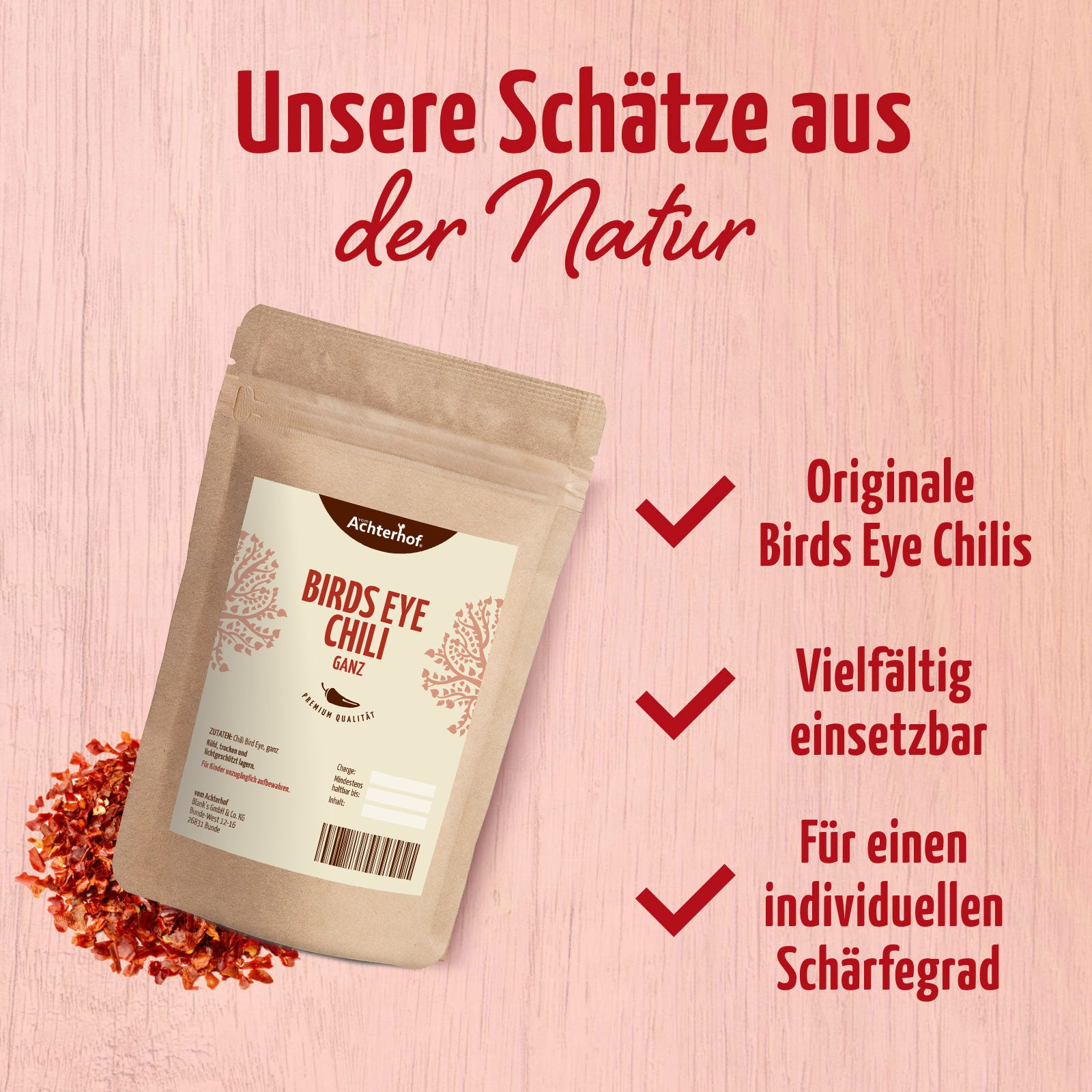 Birds Eye Chili ganz (40g)