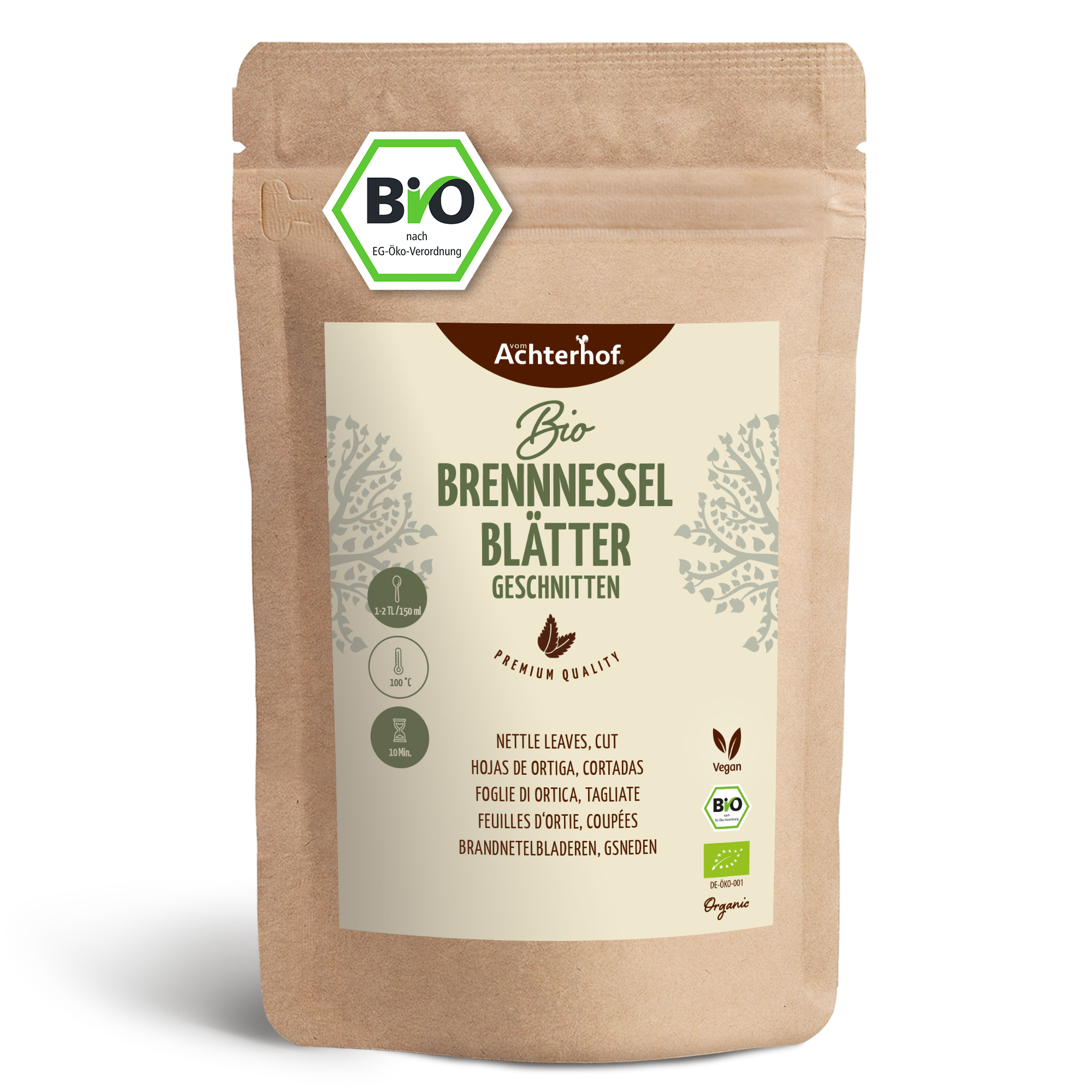 Brennnesselblätter geschnitten Bio (250g)