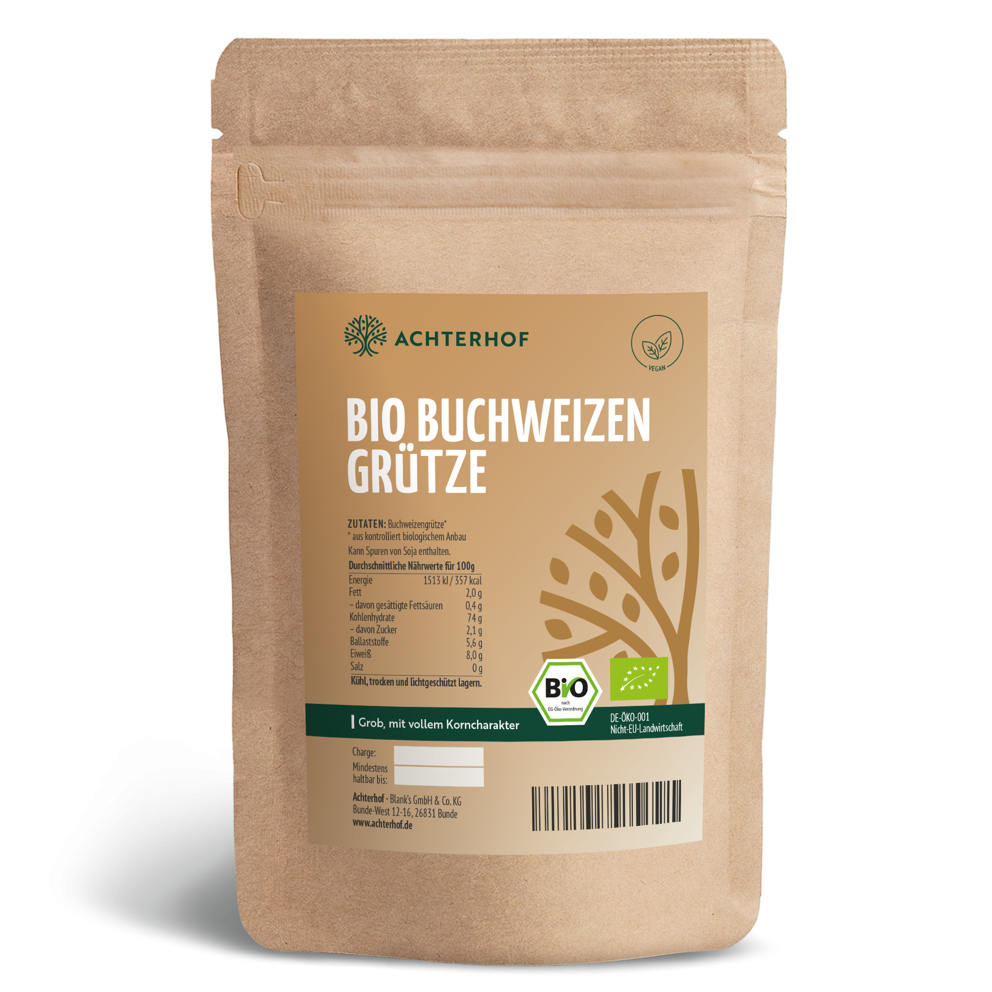 Bio Buchweizen Grits (1000g)