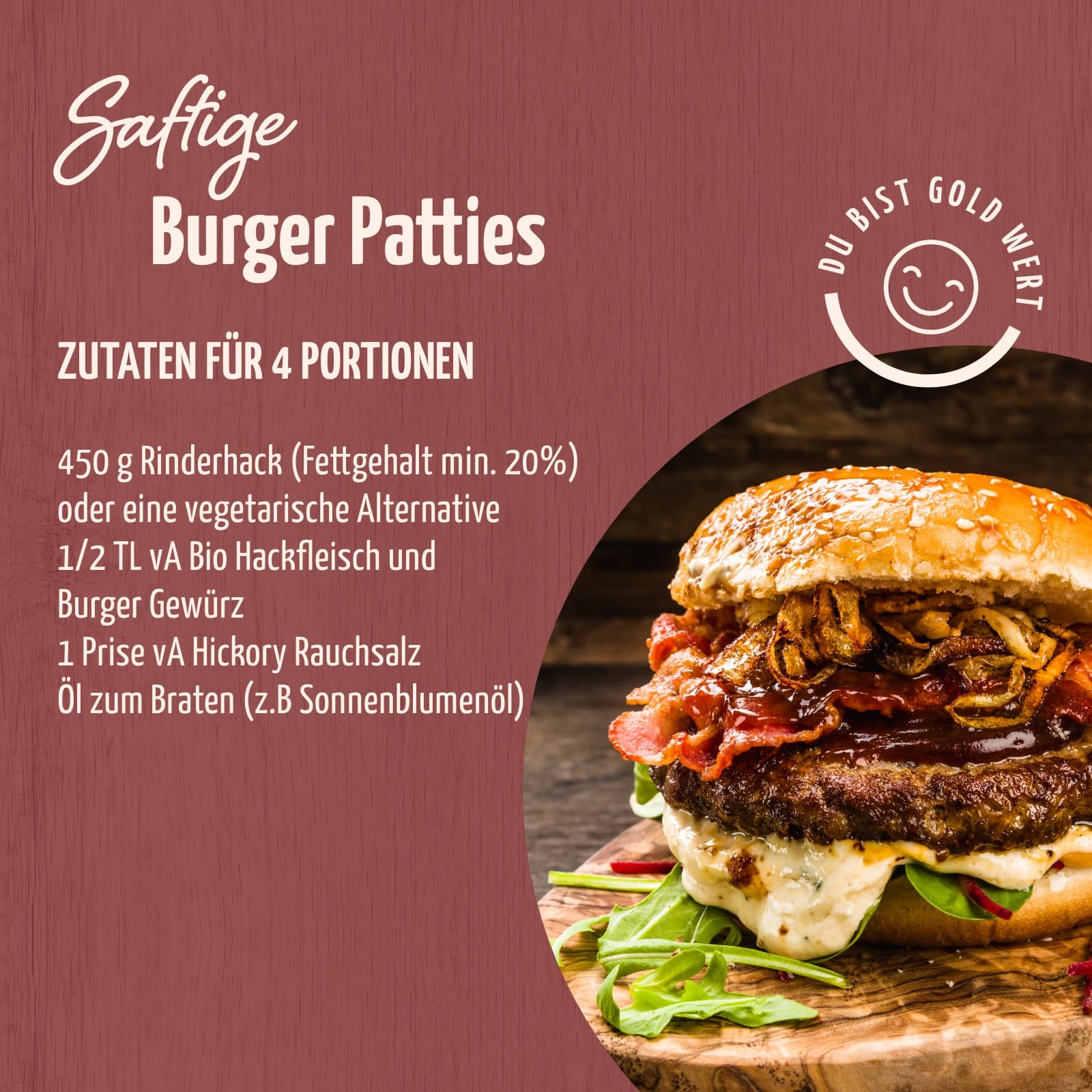 Burger Gewürzzubereitung Bio (100g)