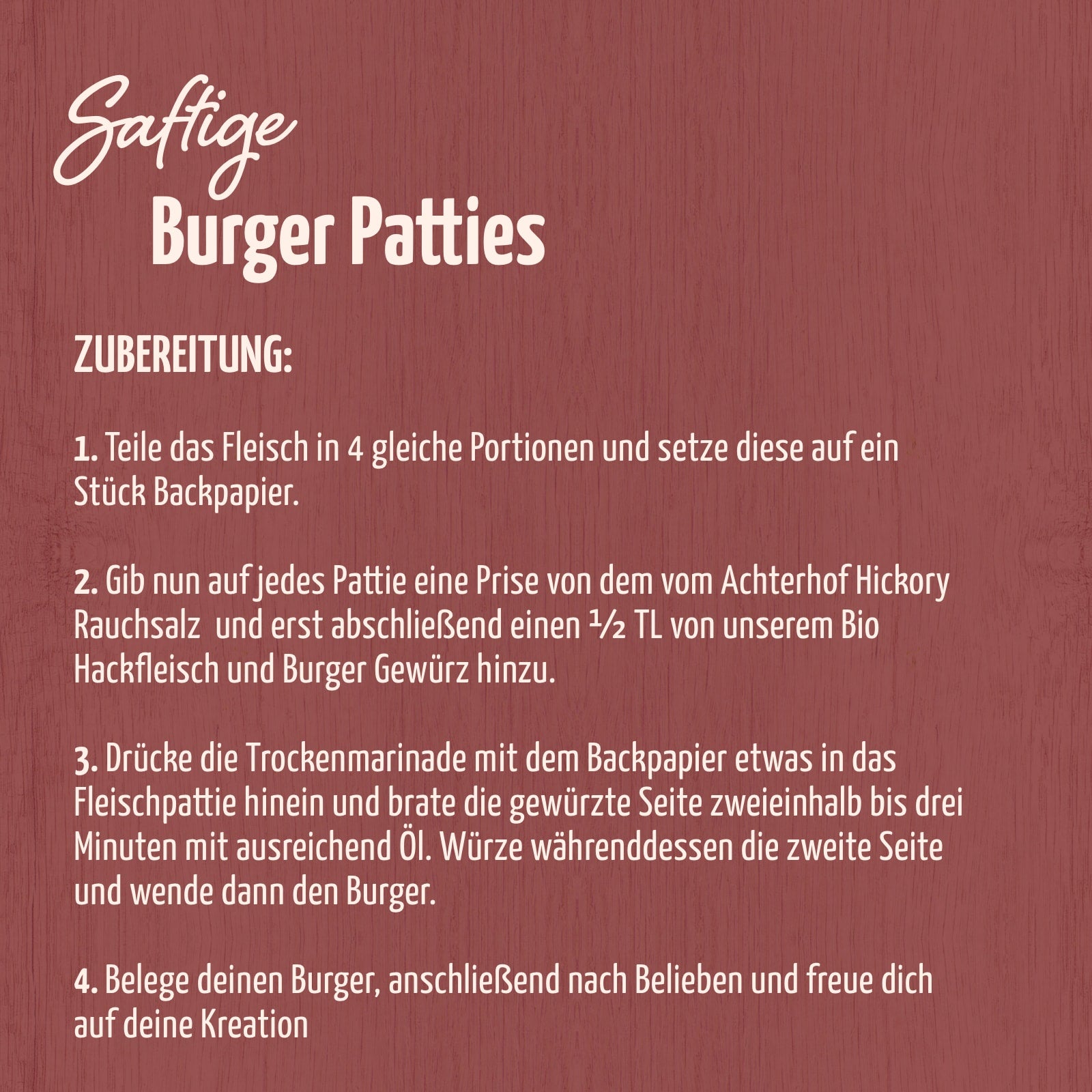 Burger Gewürzzubereitung Bio (100g)