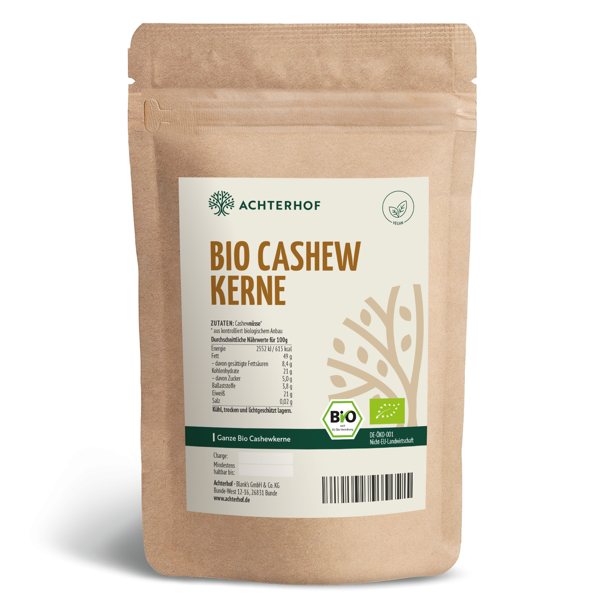 Bio Cashewkerne ganz (1000g)