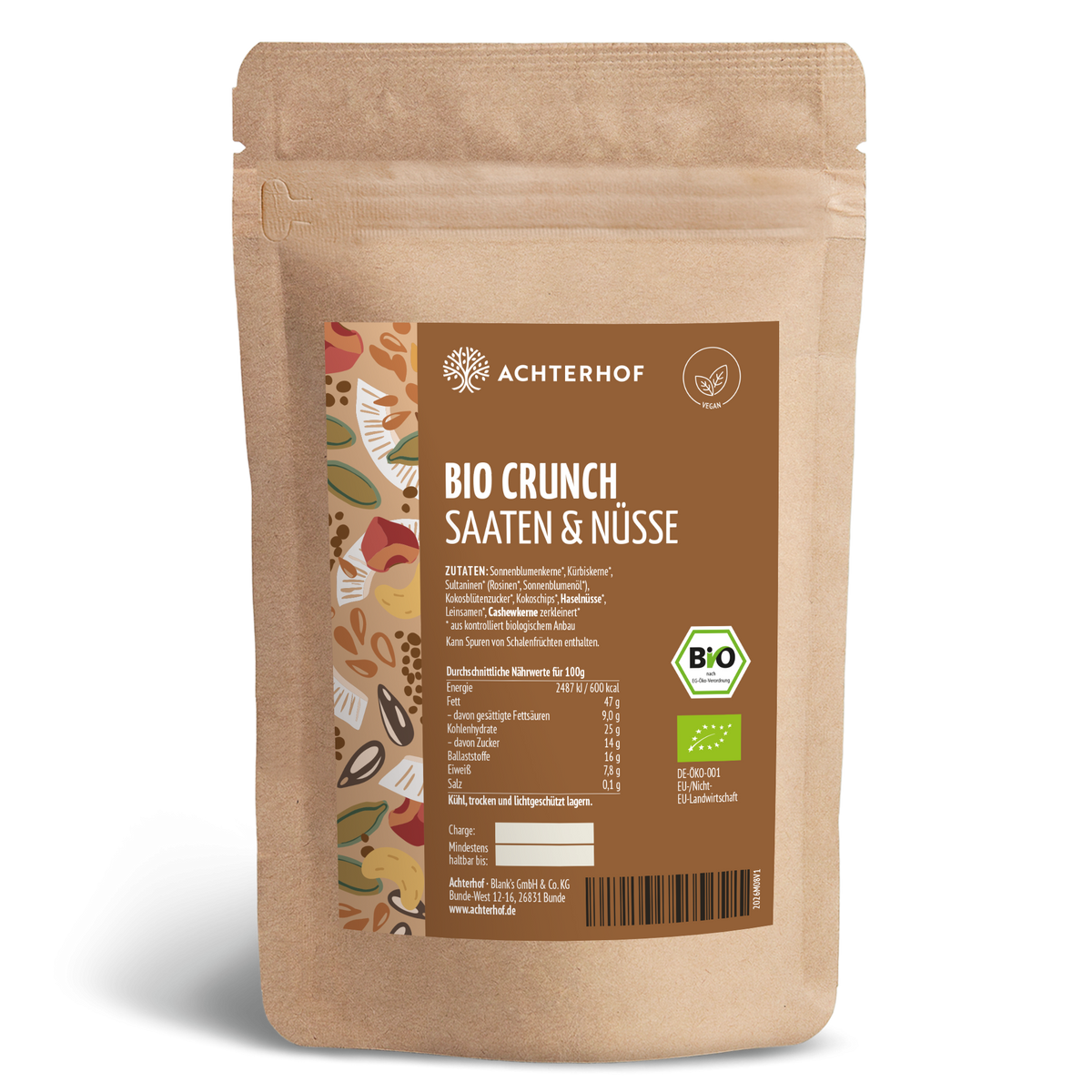 Bio Crunch Saaten & Nüsse (1000g)