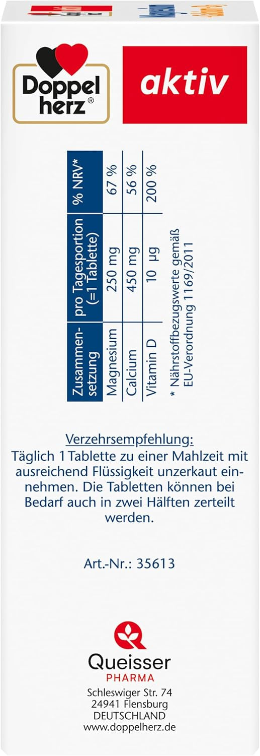 Magnesium + Calcium + D3 (120 Tabletten)