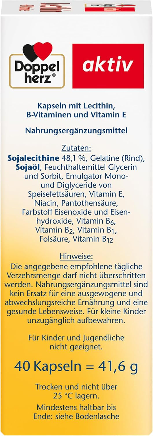 Lecithin B Vitamine (40 Kapseln)