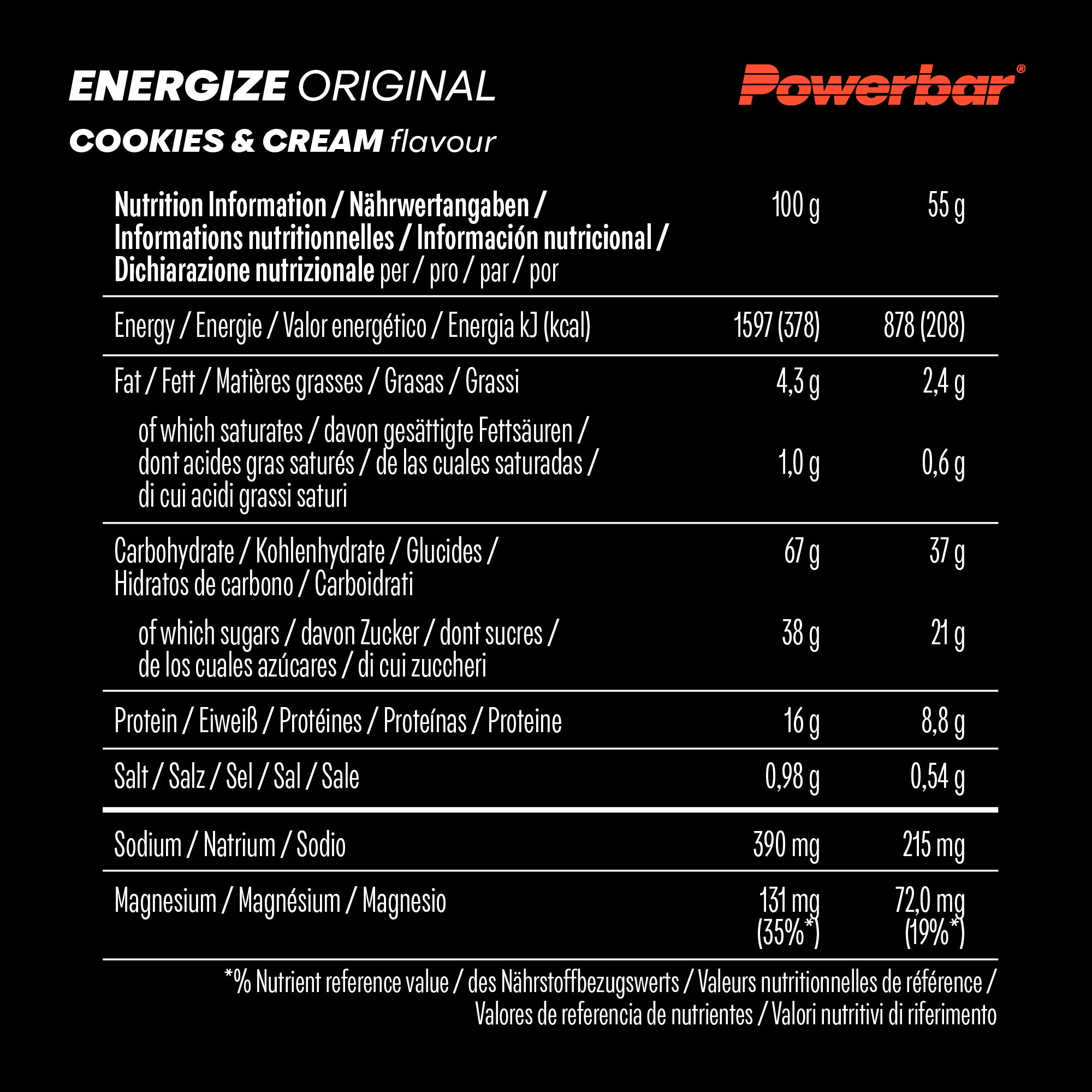 Energize Original Bar (15x55g)