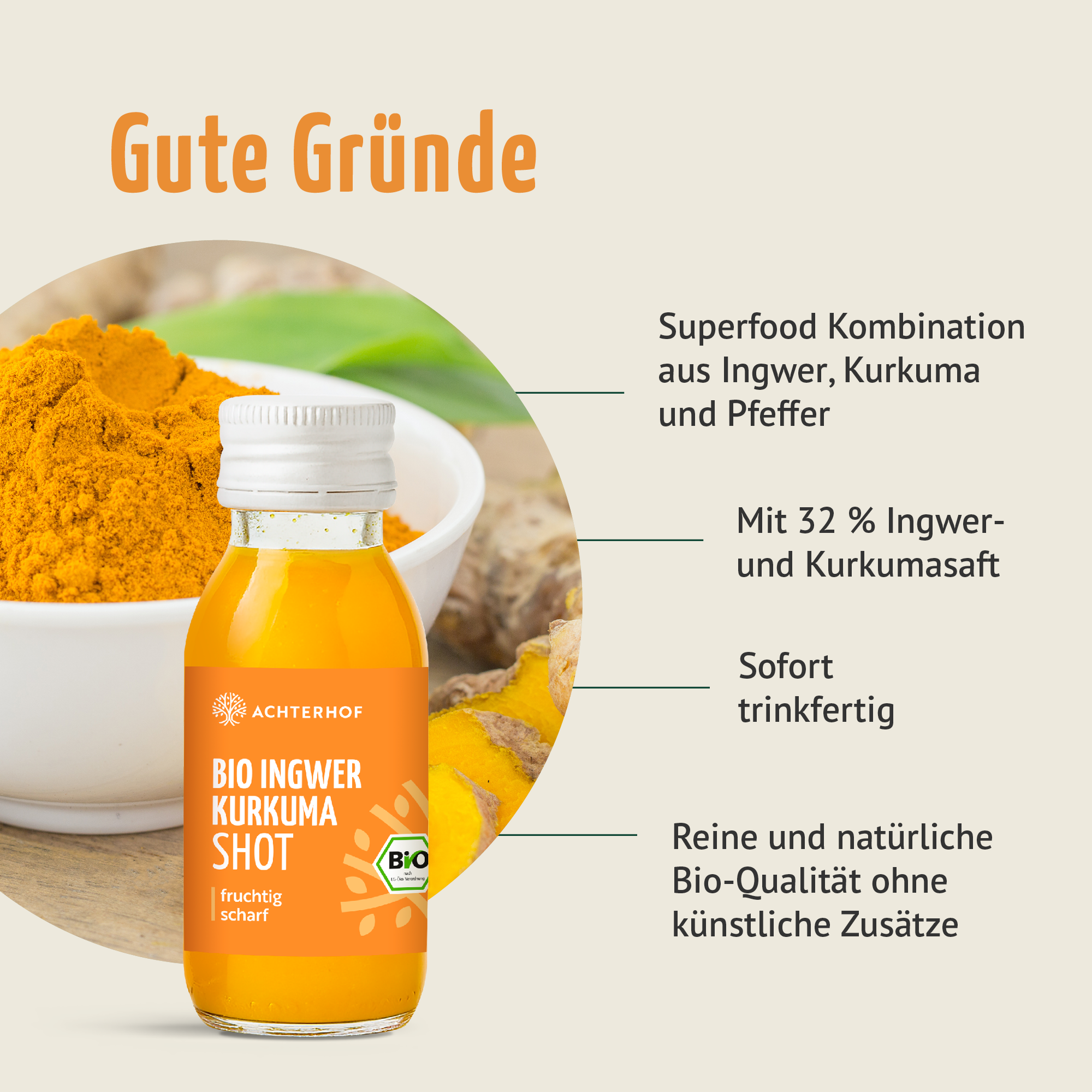 Saftzeit & Ingwer Kurkuma Shot Fastenpaket