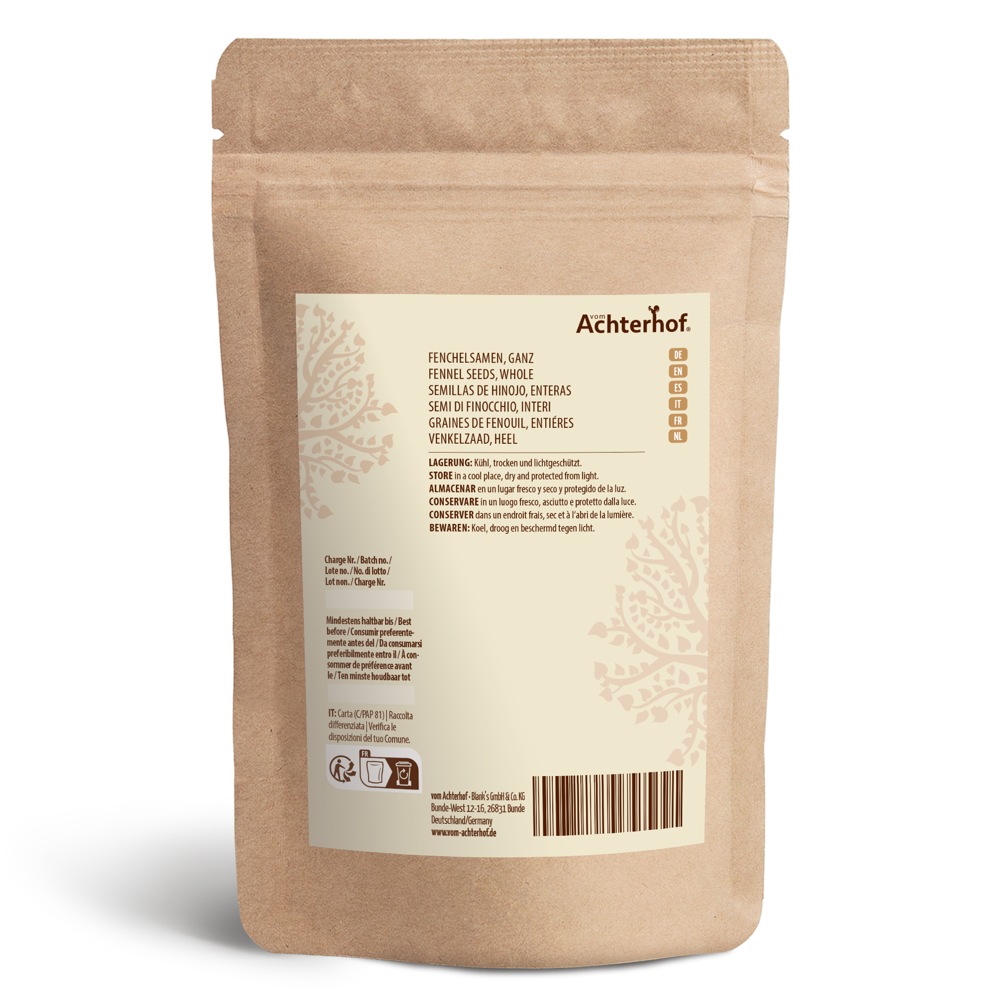 Fenchelsamen ganz (500g)