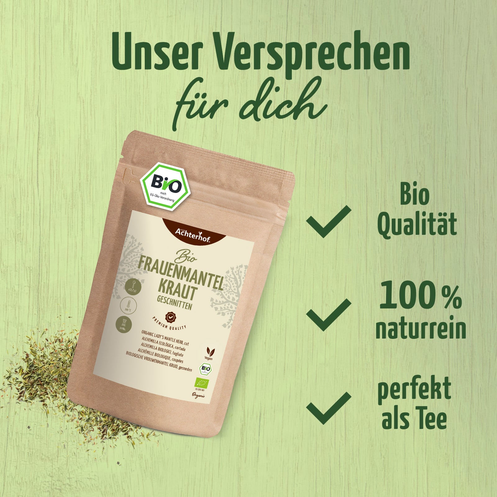 Frauenmantelkraut geschnitten Bio (250g)