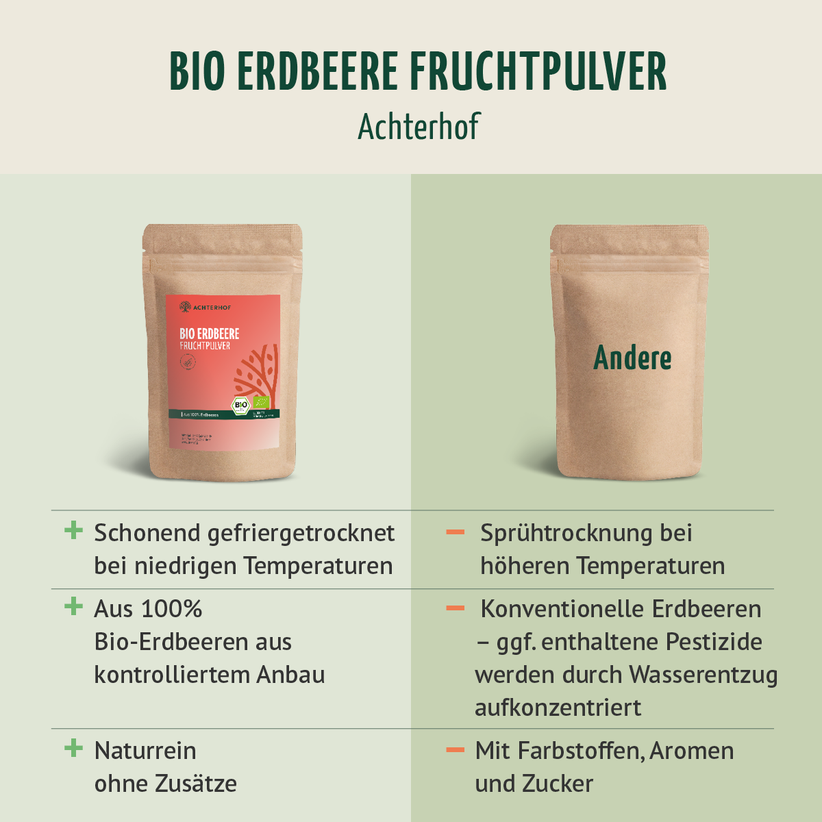 Bio Erdbeere Fruchtpulver (100g)