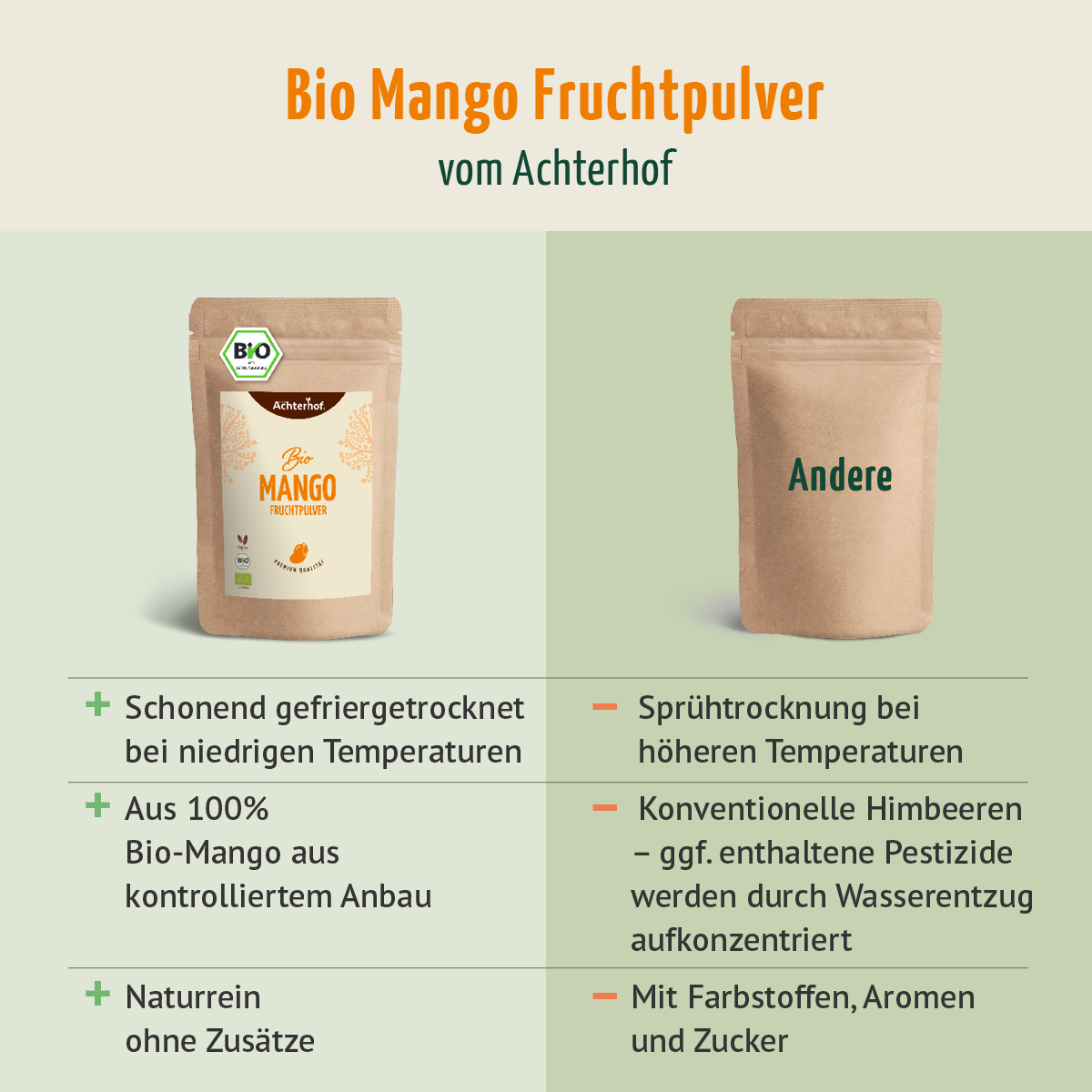 Bio Mango Fruchtpulver (100g)