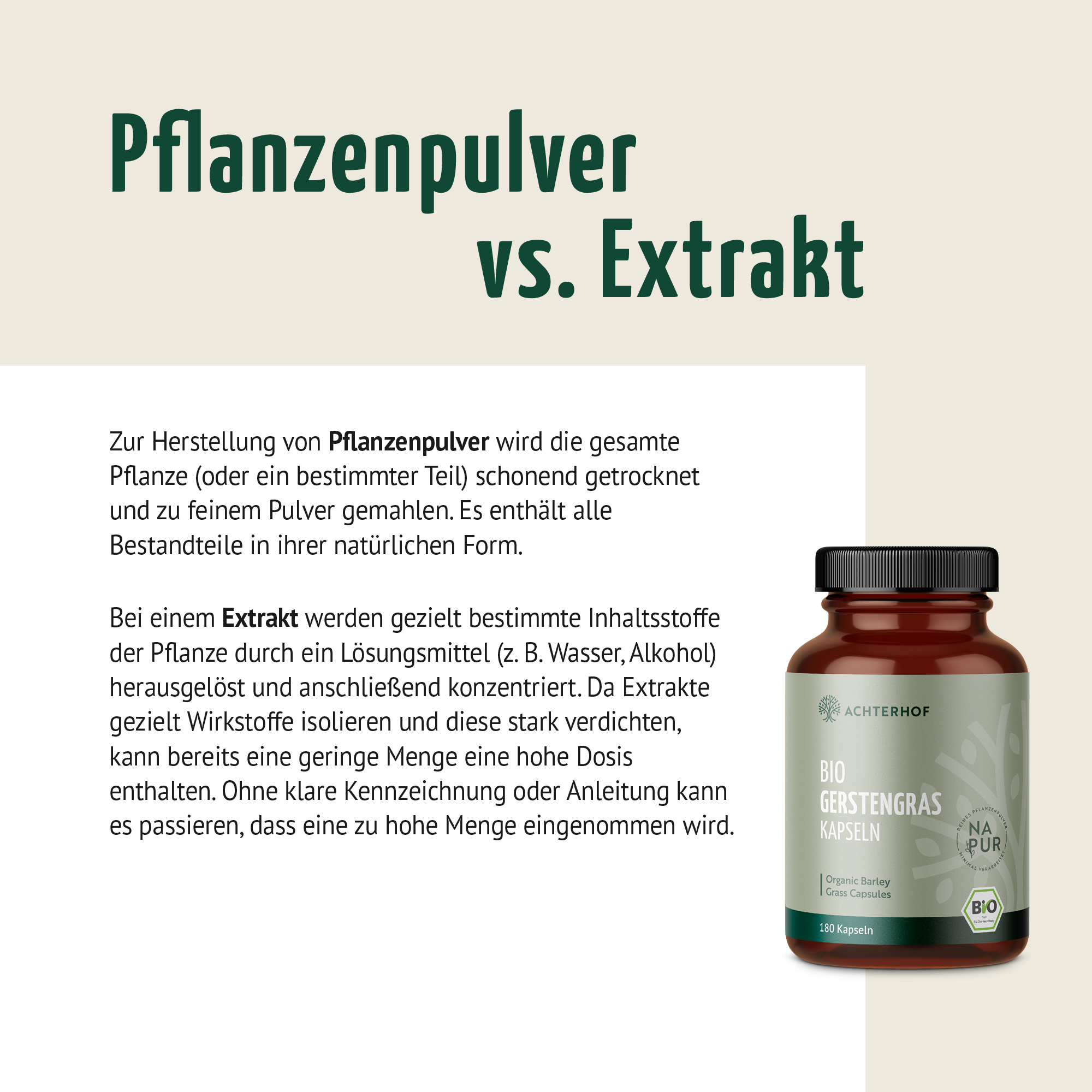 Bio Gerstengras Kapseln (180 Kapseln)