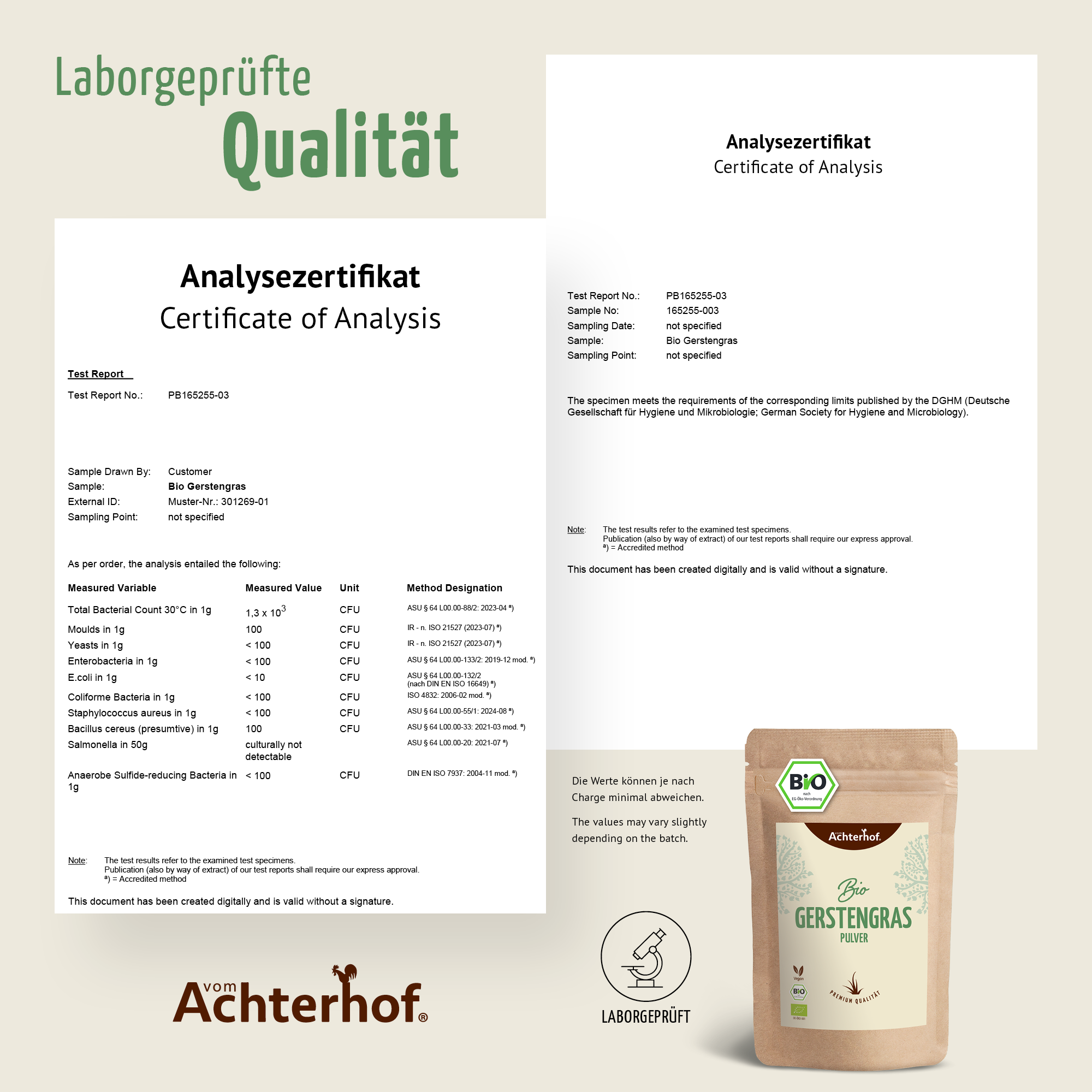 Bio Gerstengras Pulver (1000g)