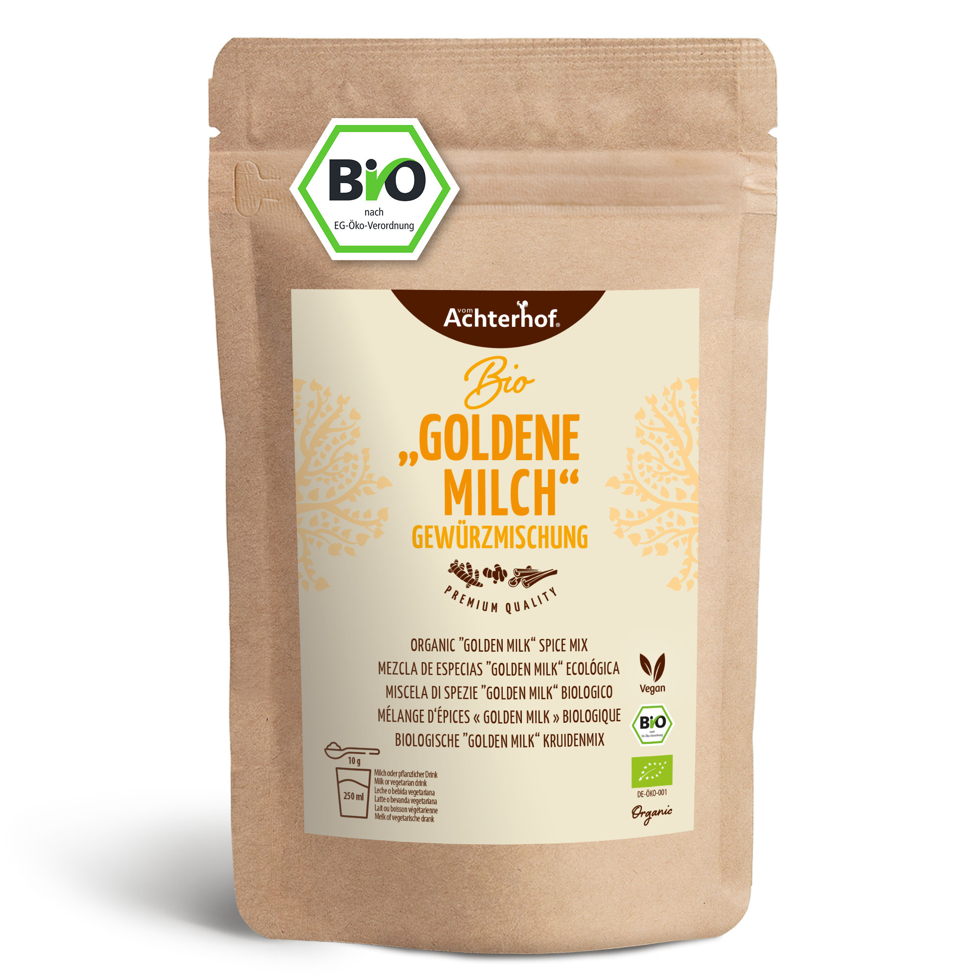 Goldene Milch Gewürzmischung Bio (250g)