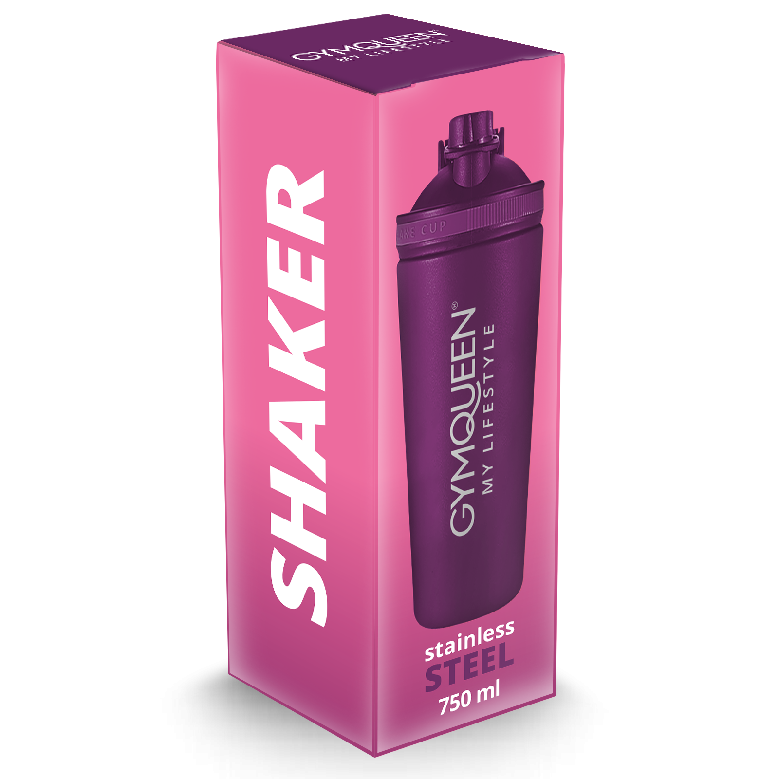 Stainless Steel Shaker lila (750ml)