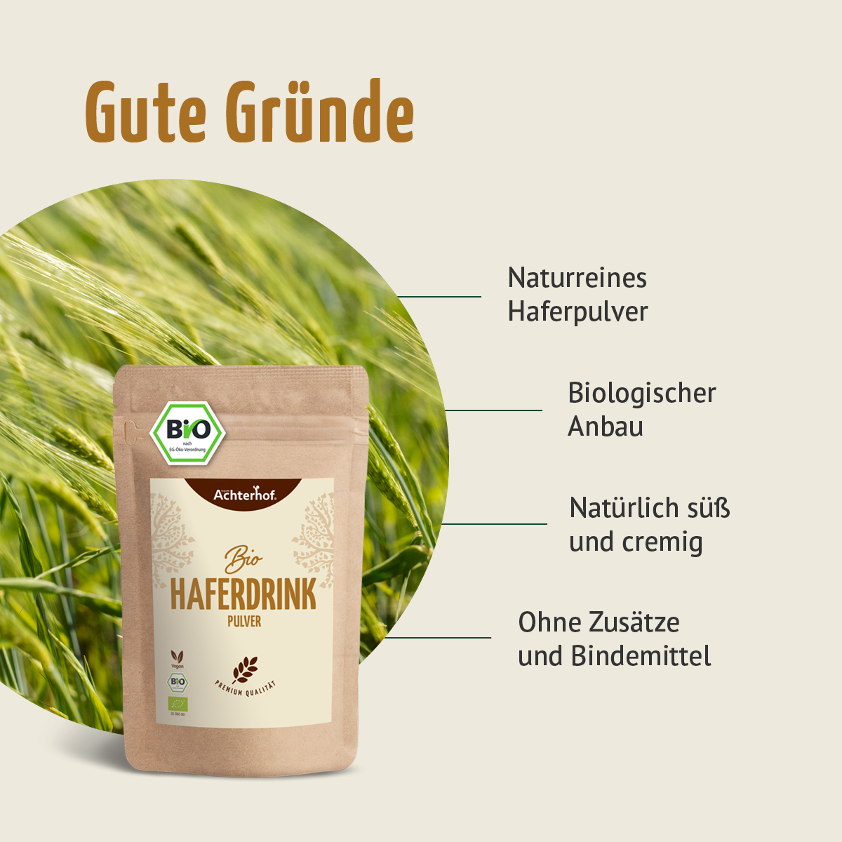 Bio Haferdrink Pulver (250g)