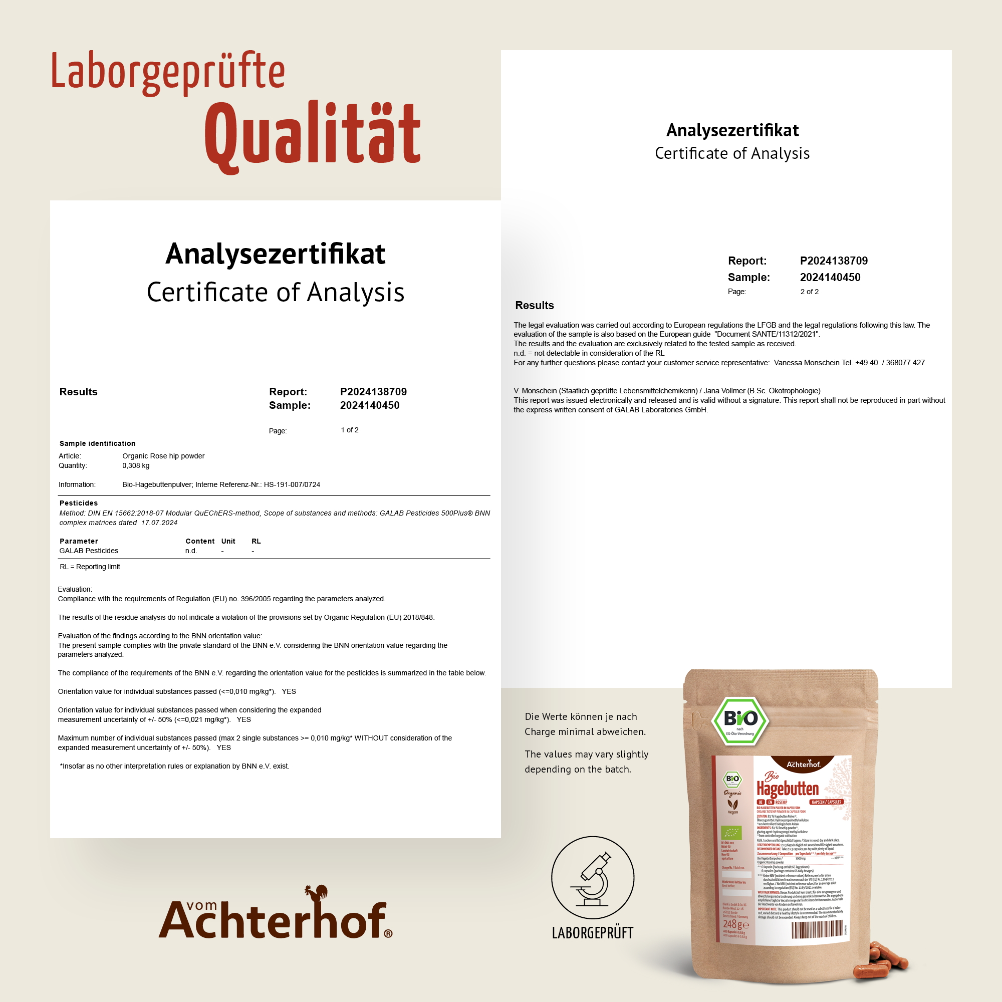 Bio Hagebutten Kapseln Nachfüllpack (400 Kapseln)