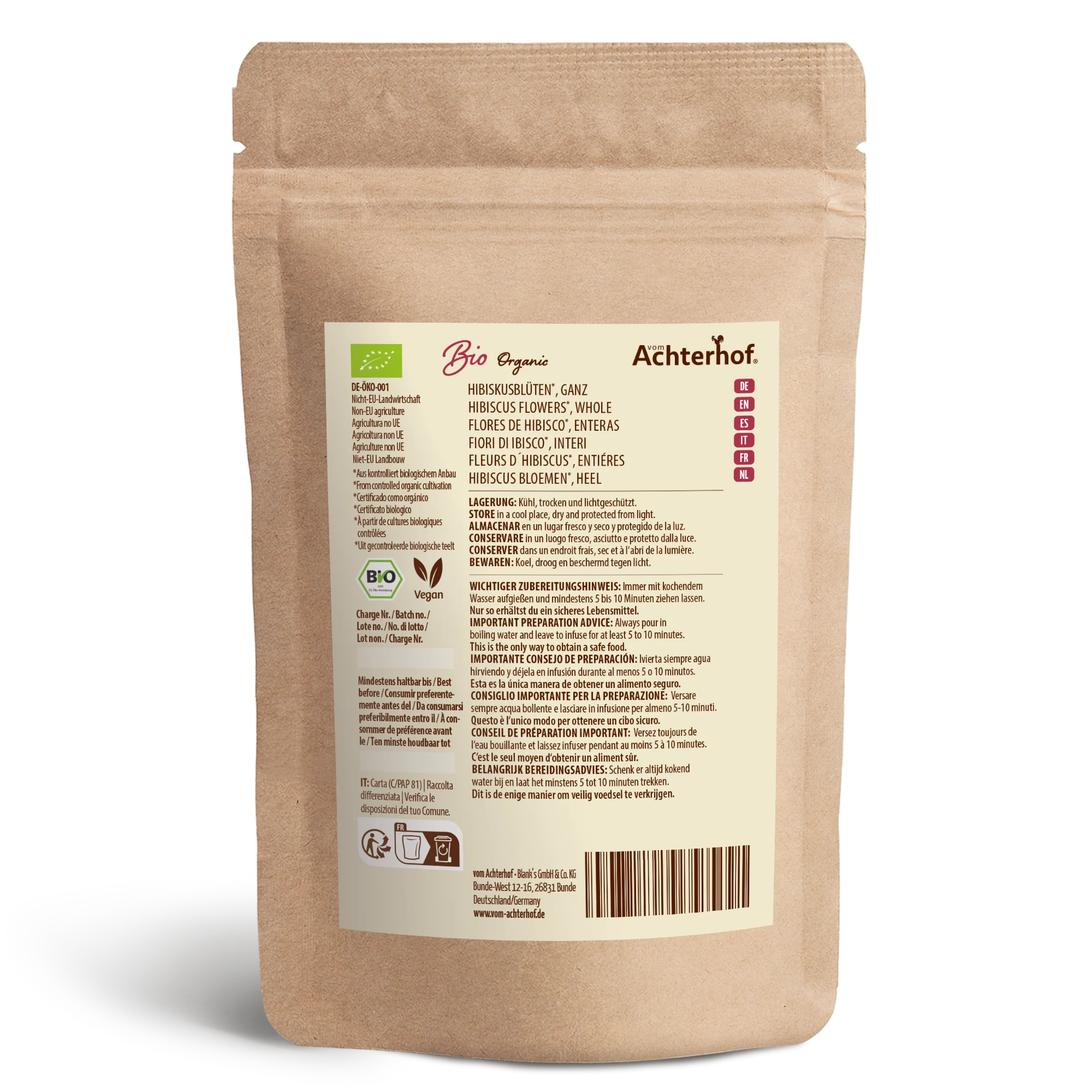 Hibiskusblüten ganz Bio (40g)