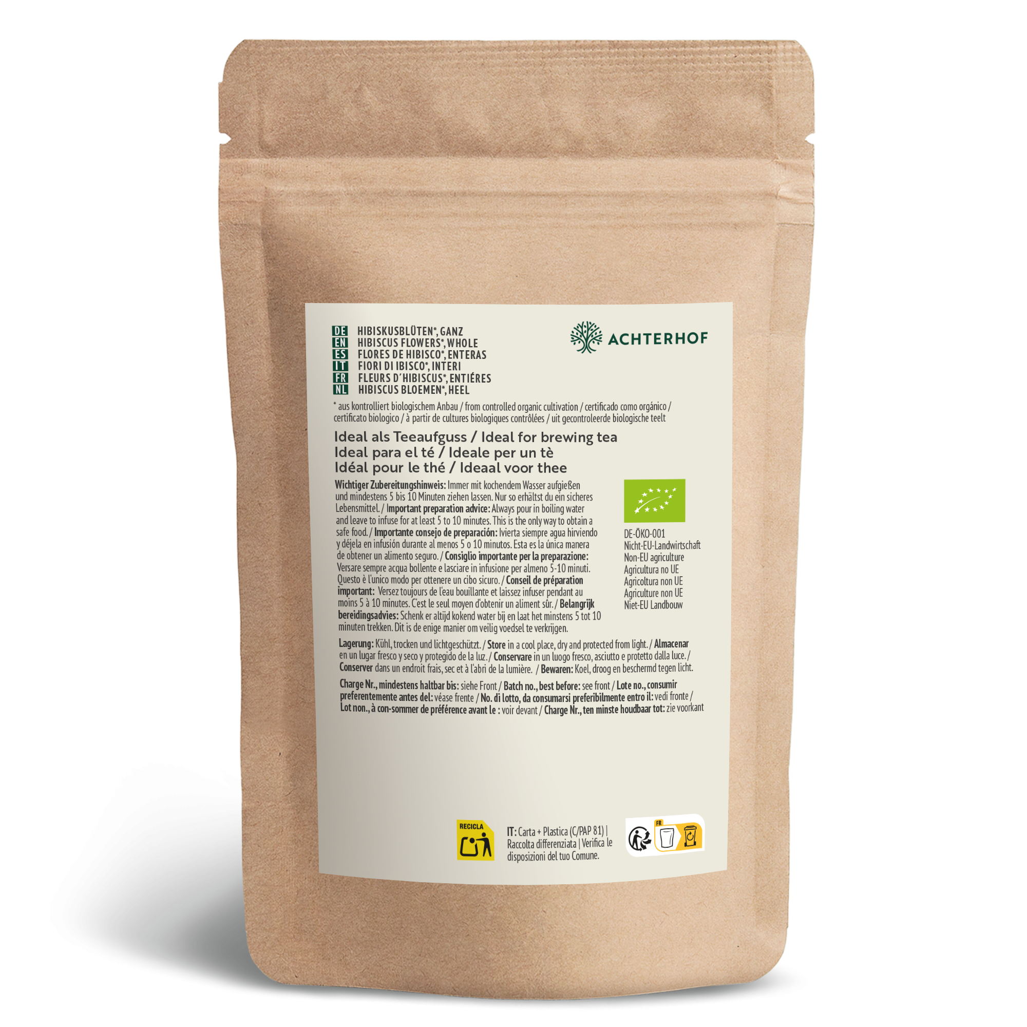 Bio Hibiskusblüten ganz (500g)