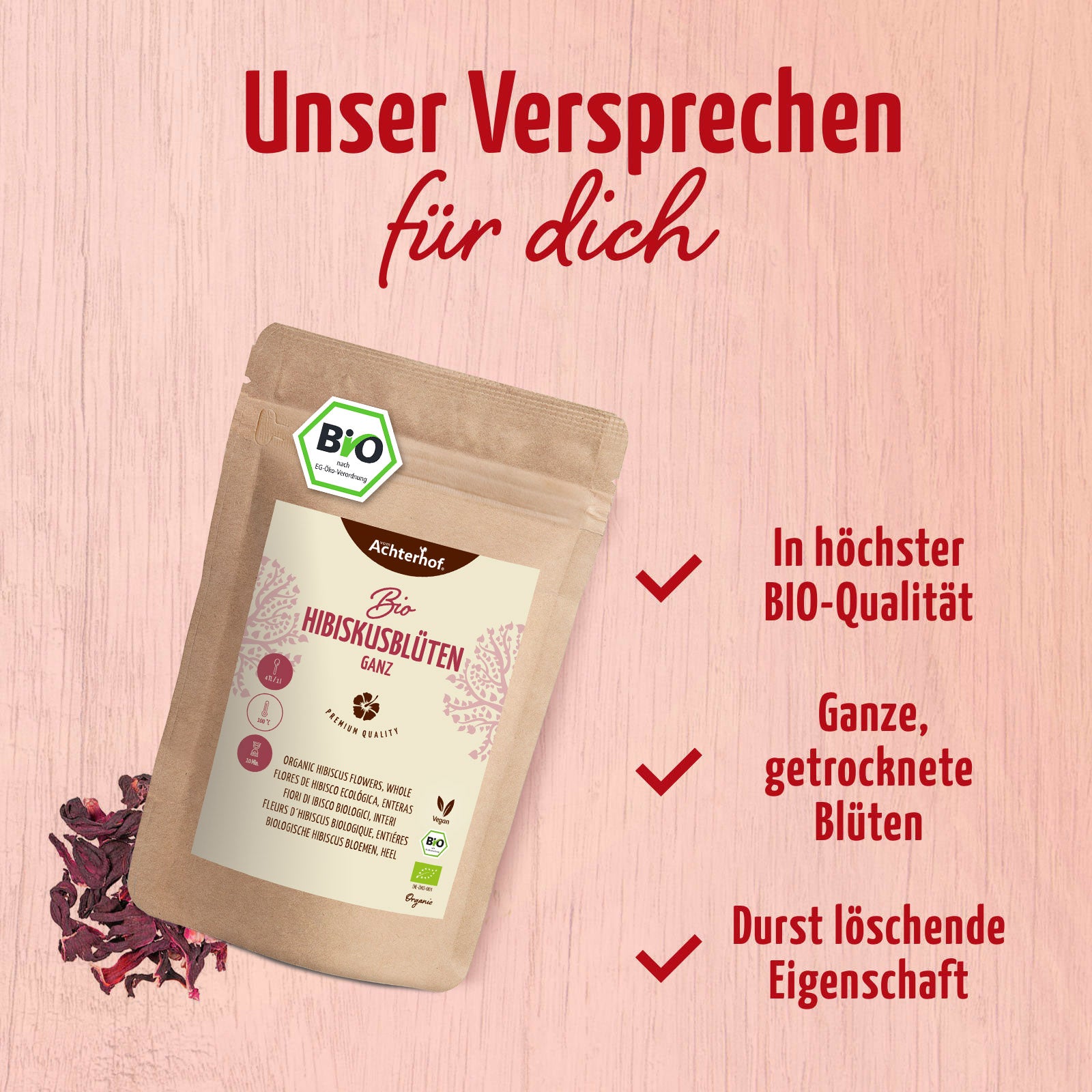 Hibiskusblüten ganz Bio (500g)