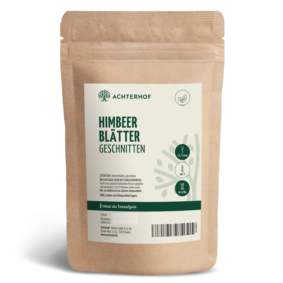 Himbeerblätter geschnitten (500g)