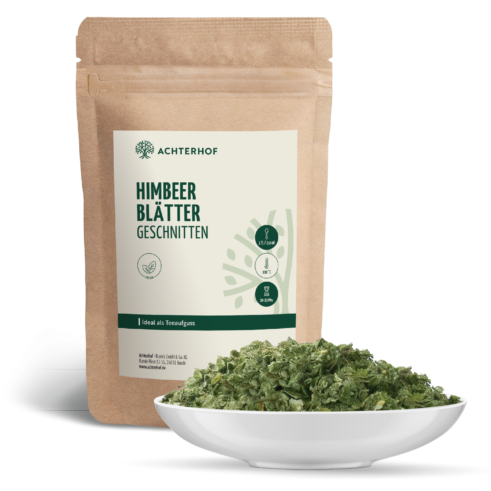 Himbeerblätter geschnitten (100g)