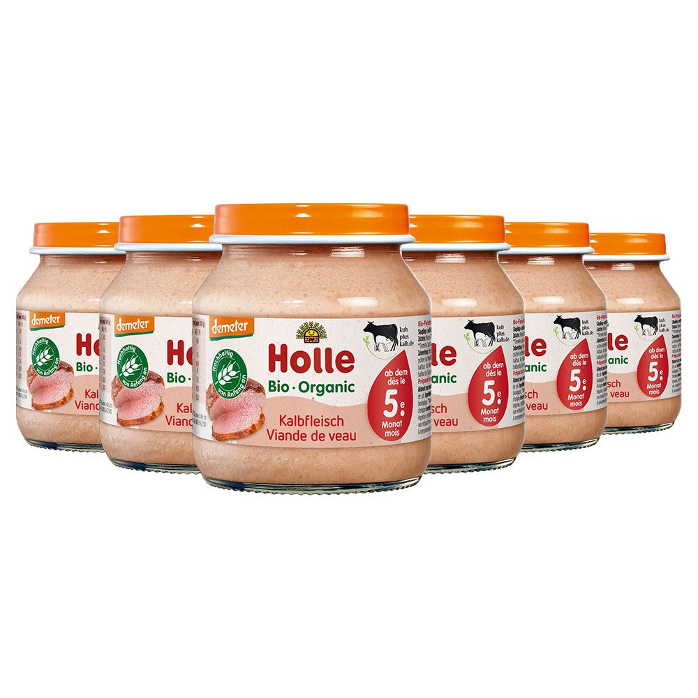 Kalbfleisch - 6x125g - Demeter ab dem 5. Monat