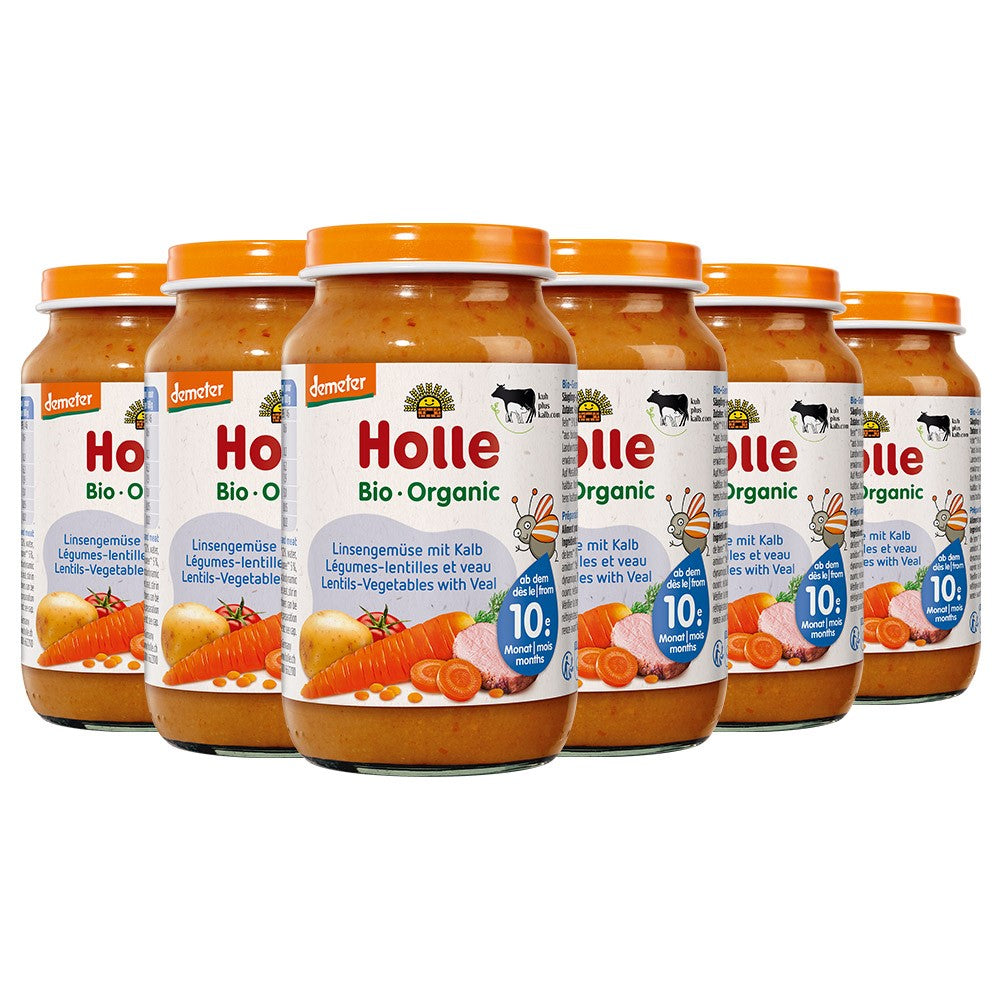 Linsengemüse mit Kalb - 6x220g - Demeter ab dem 10. Monat