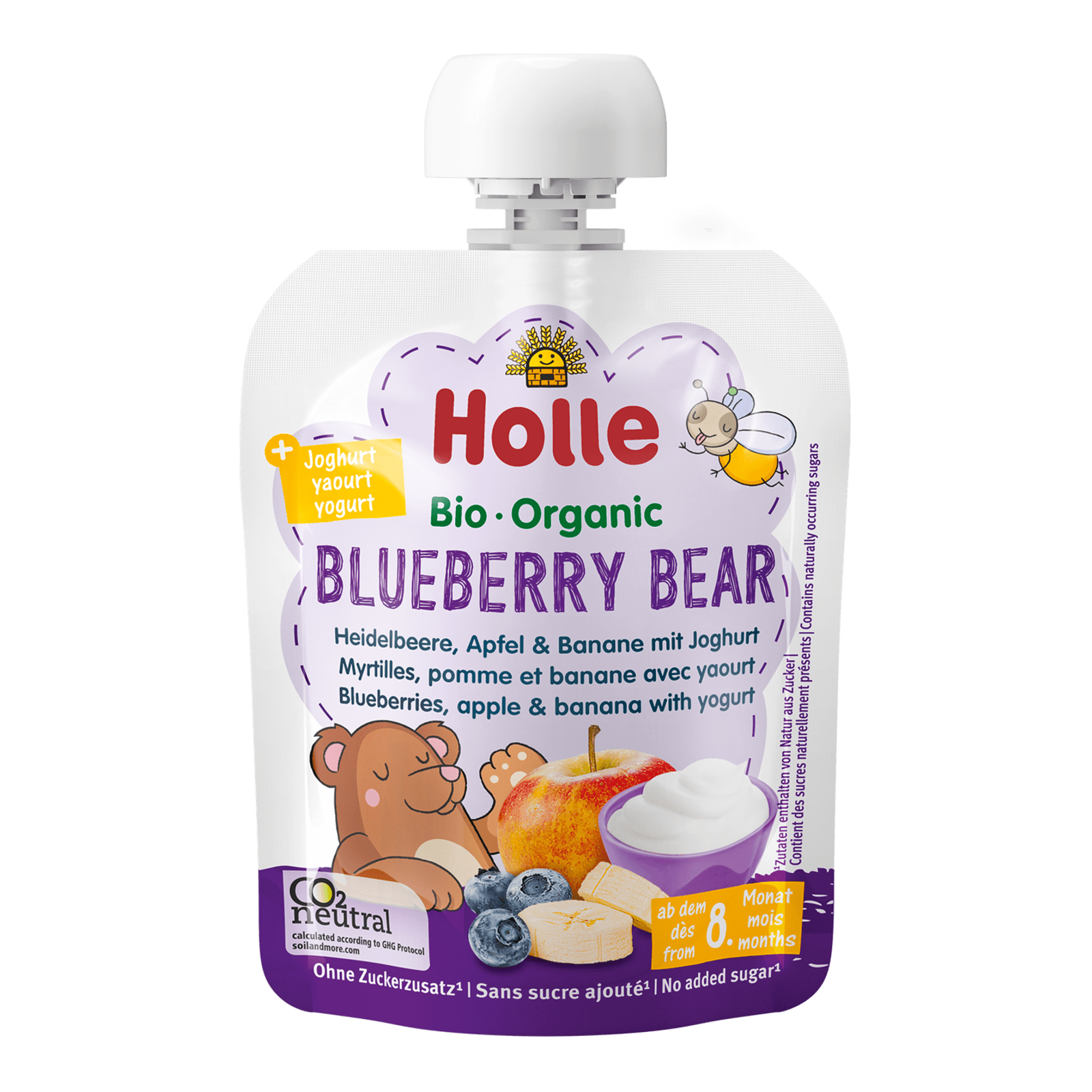 #Geschmack_Heidelbeere, Apfel & Banane mit Joghurt