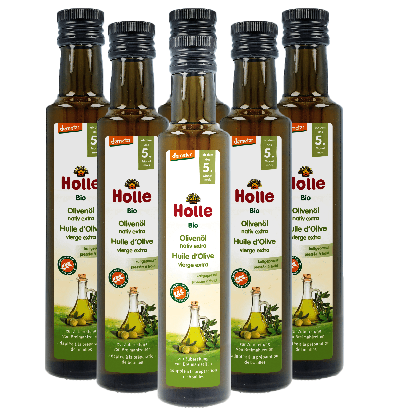 6er Pack Bio-Olivenöl nativ extra ab dem 5. Monat (250ml)
