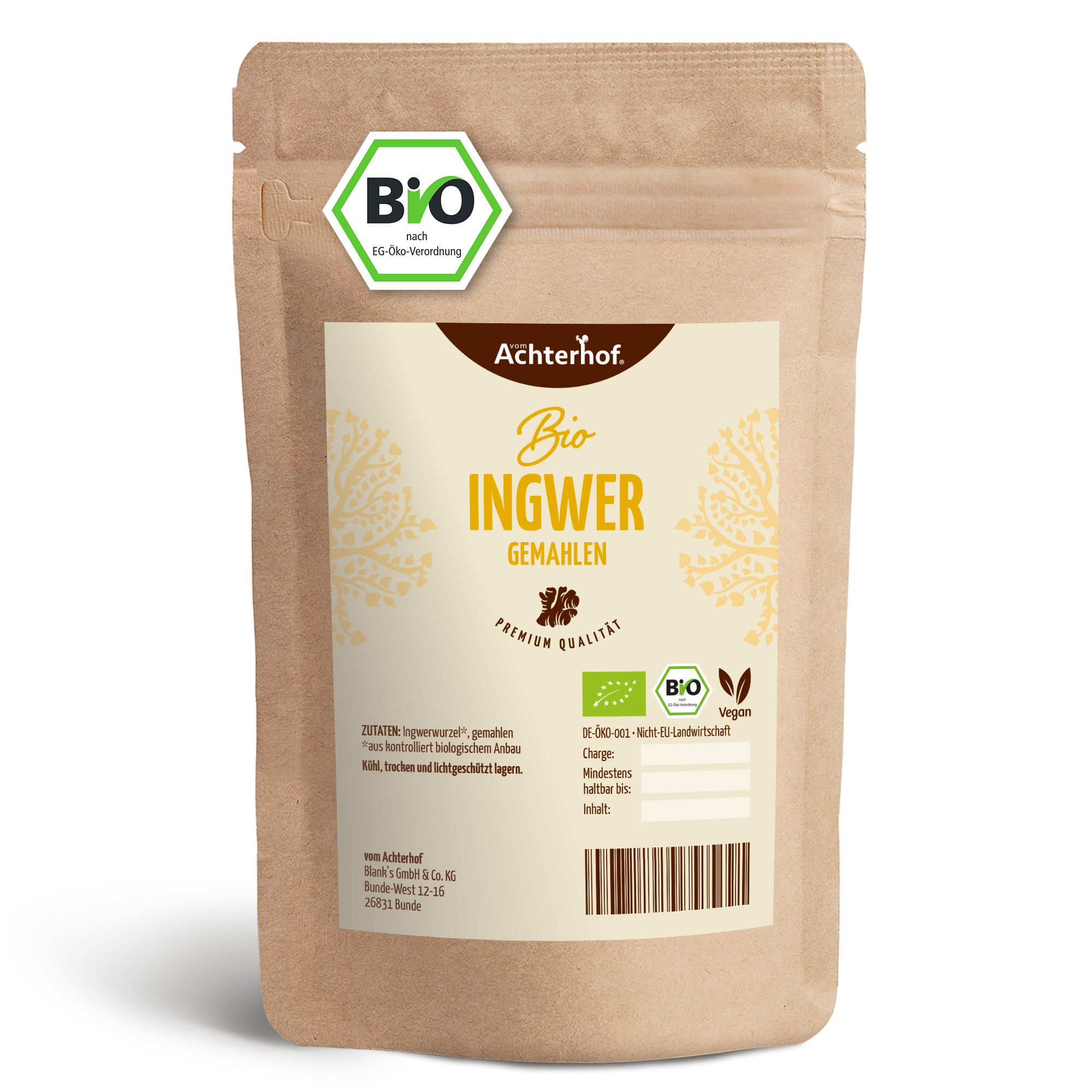 Ingwer gemahlen Bio (250g)