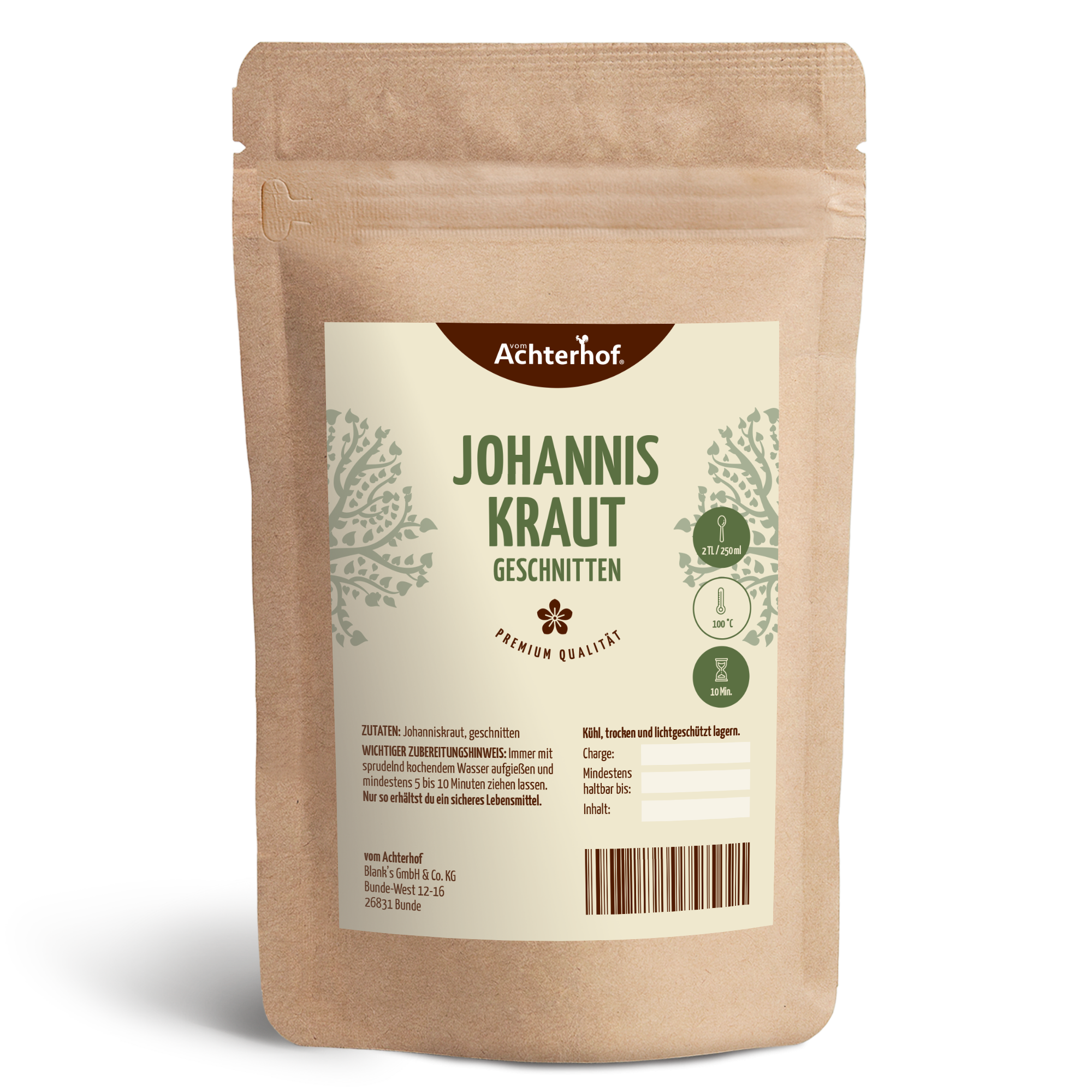 Johanniskraut geschnitten (1000g)