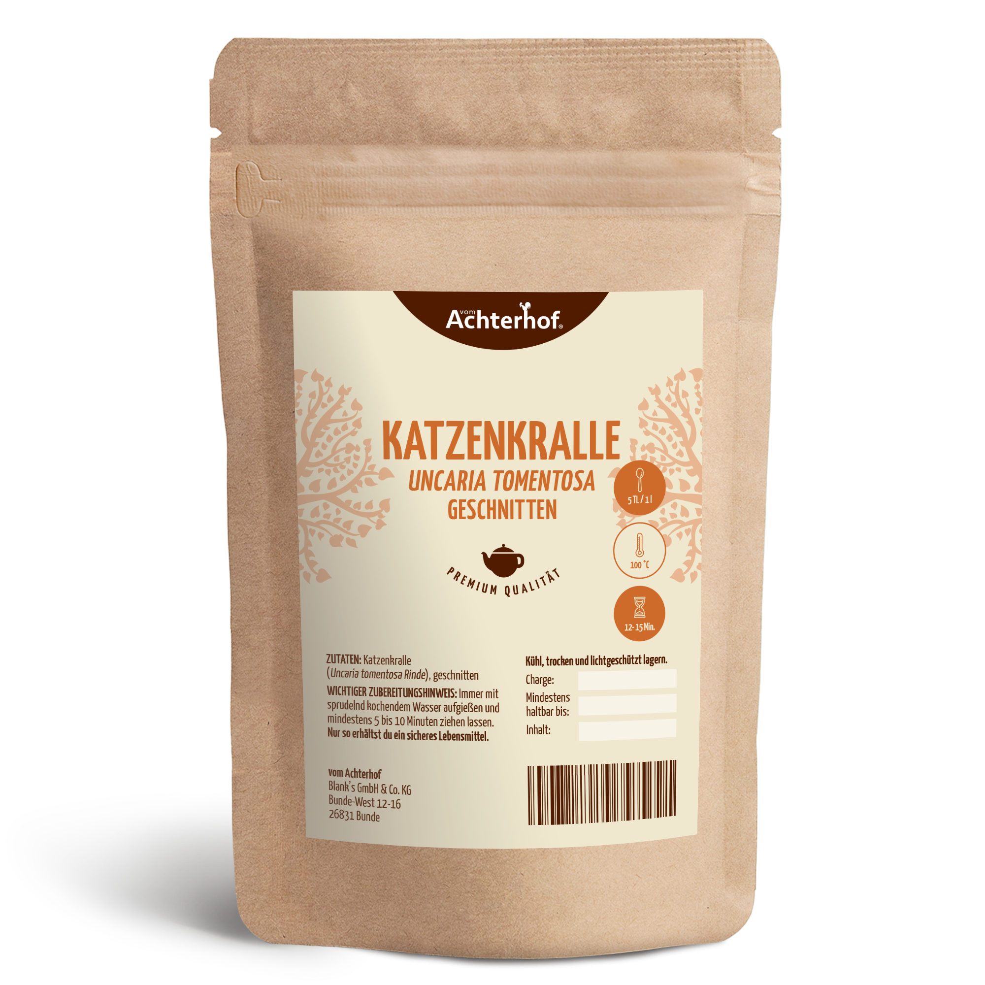 Katzenkralle Tee (Uncaria Tomentosa) geschnitten (100g)