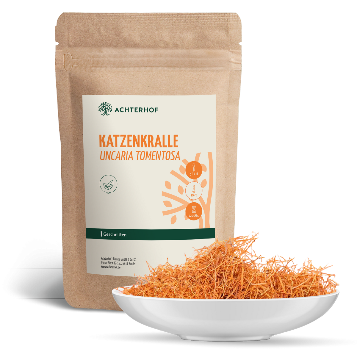 Katzenkralle Tee (Uncaria Tomentosa) geschnitten (500g)