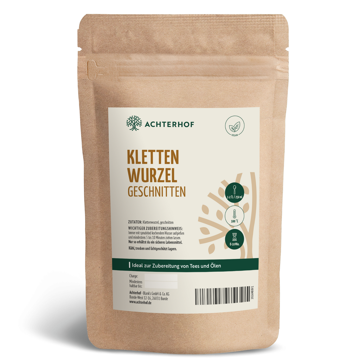 Klettenwurzel geschnitten (1000g)