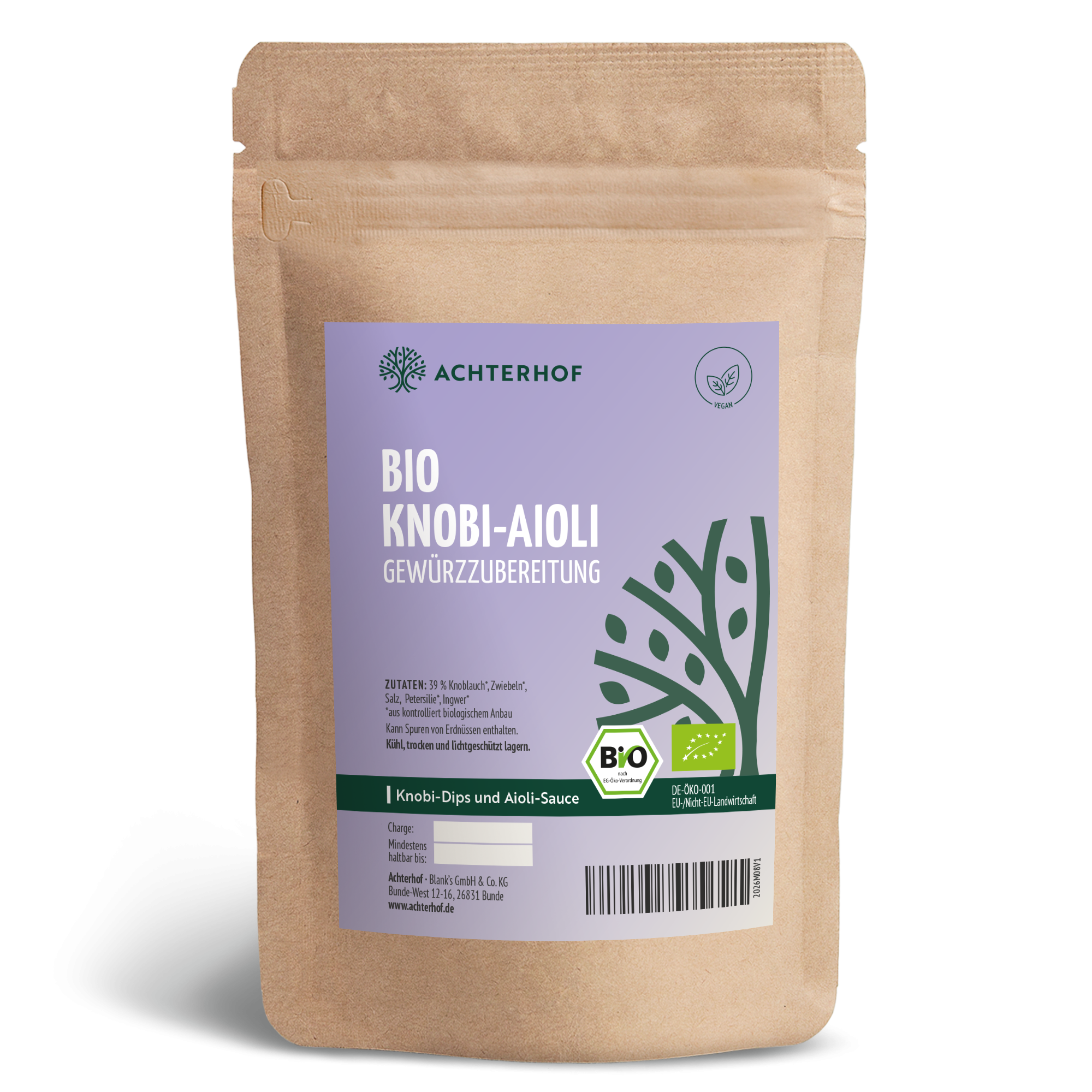 Knobi-Aioli Gewürzzubereitung Bio (100g)