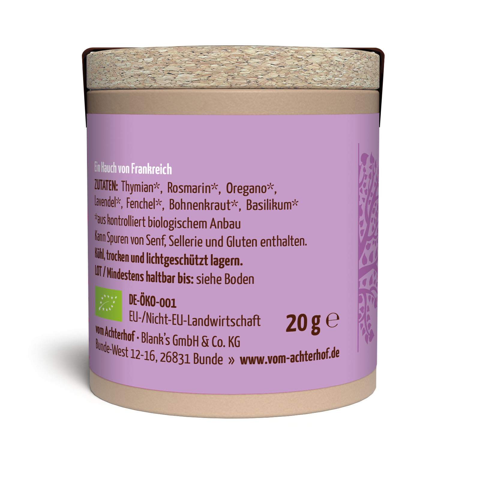 Kräuter der Provence Gewürzmischung Bio (20g)