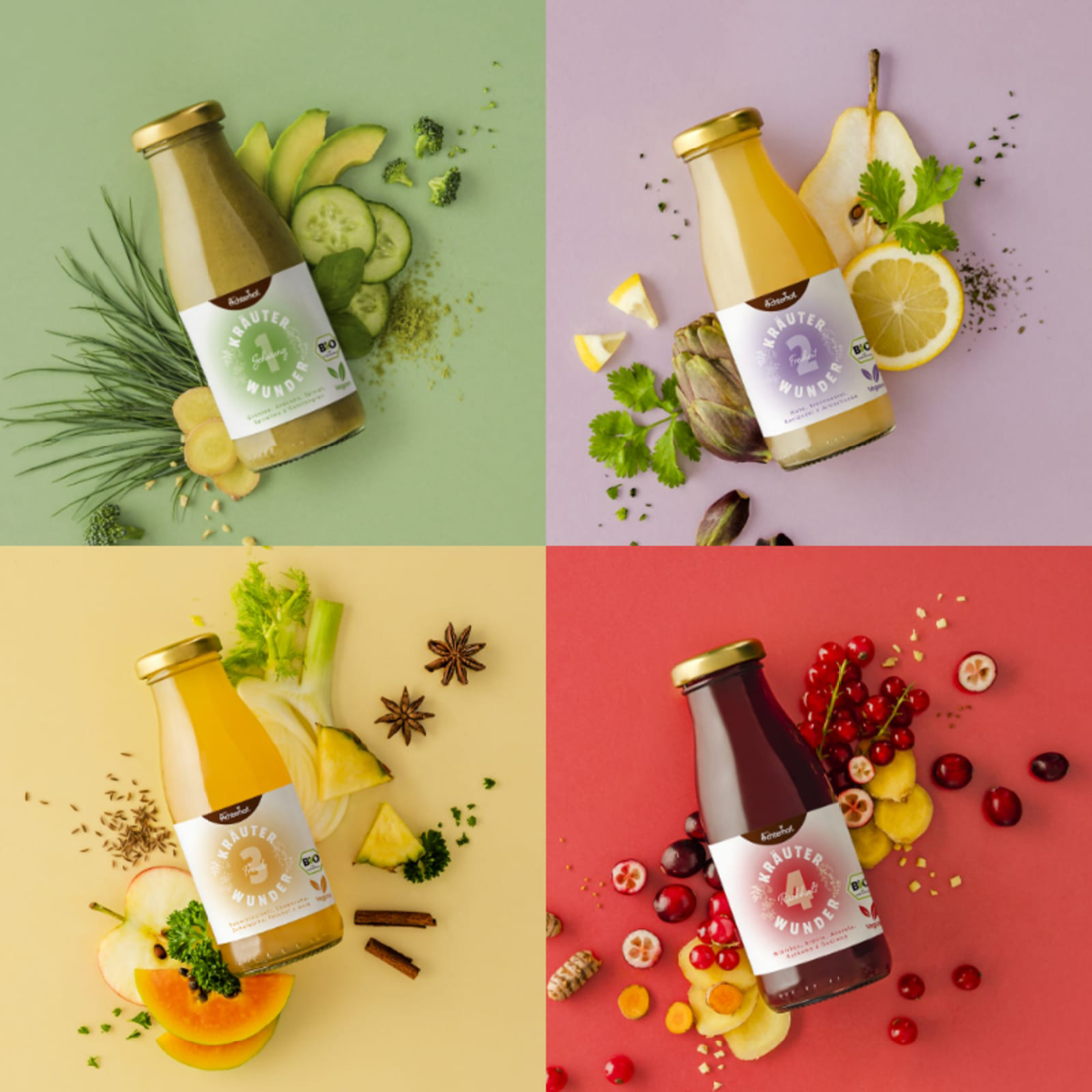 Kräuterwunder Bio Fastenkur 3 Tage (18 Flaschen)